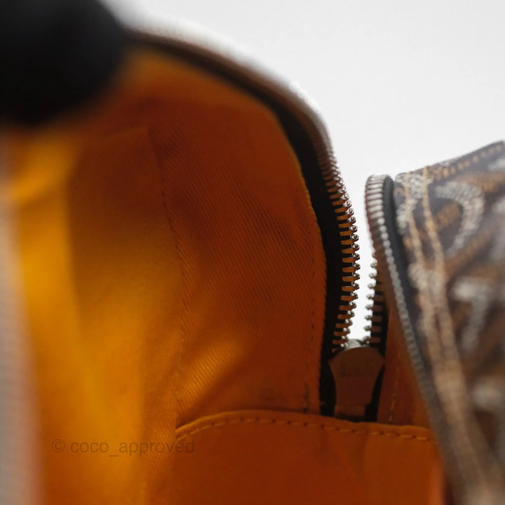 Goyard Saint Martin Bag Goyardine Canvas Black/ Tan