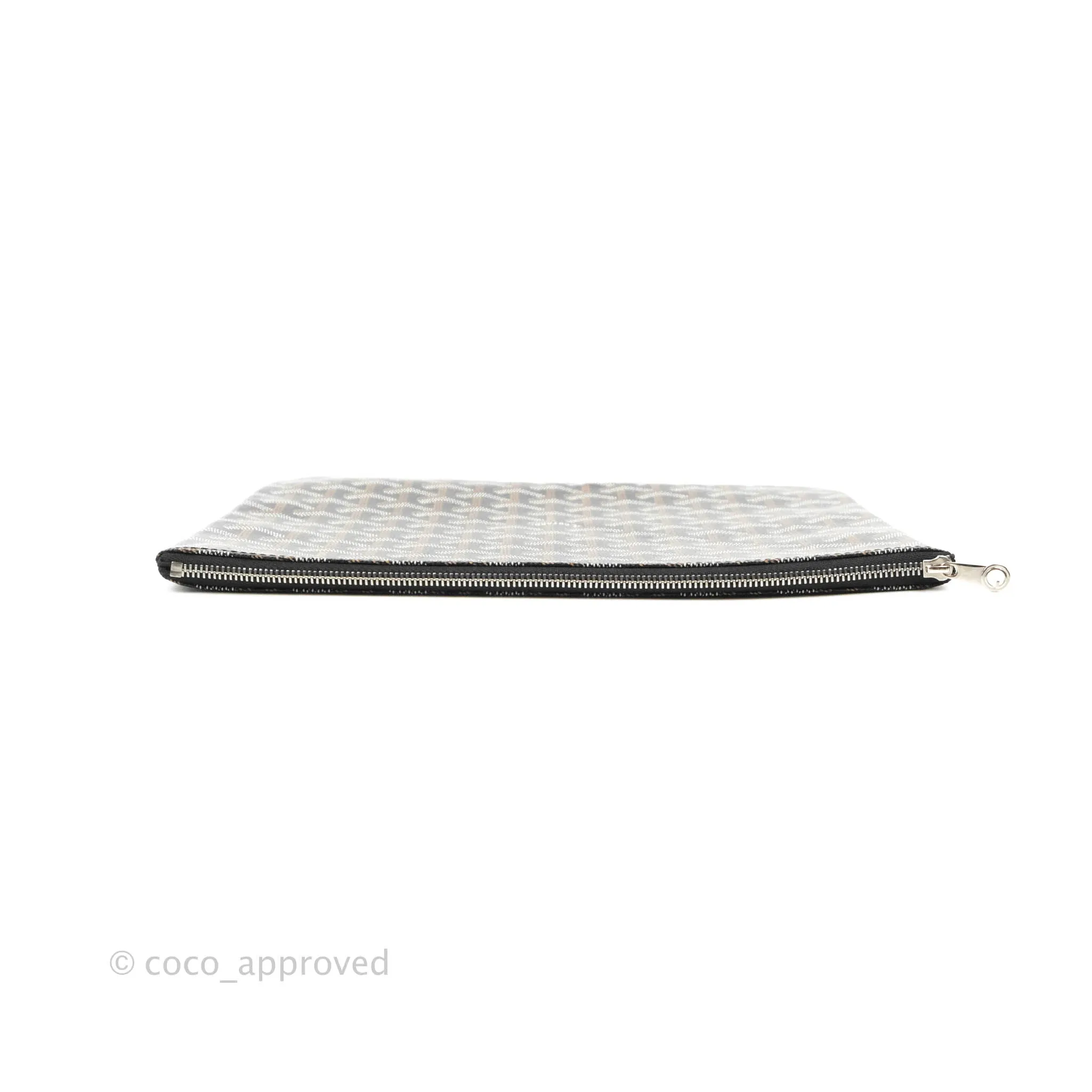 Goyard Senat Mgm Pocket Goyard Canvas & Chevroches Calfskin Silver Hardware