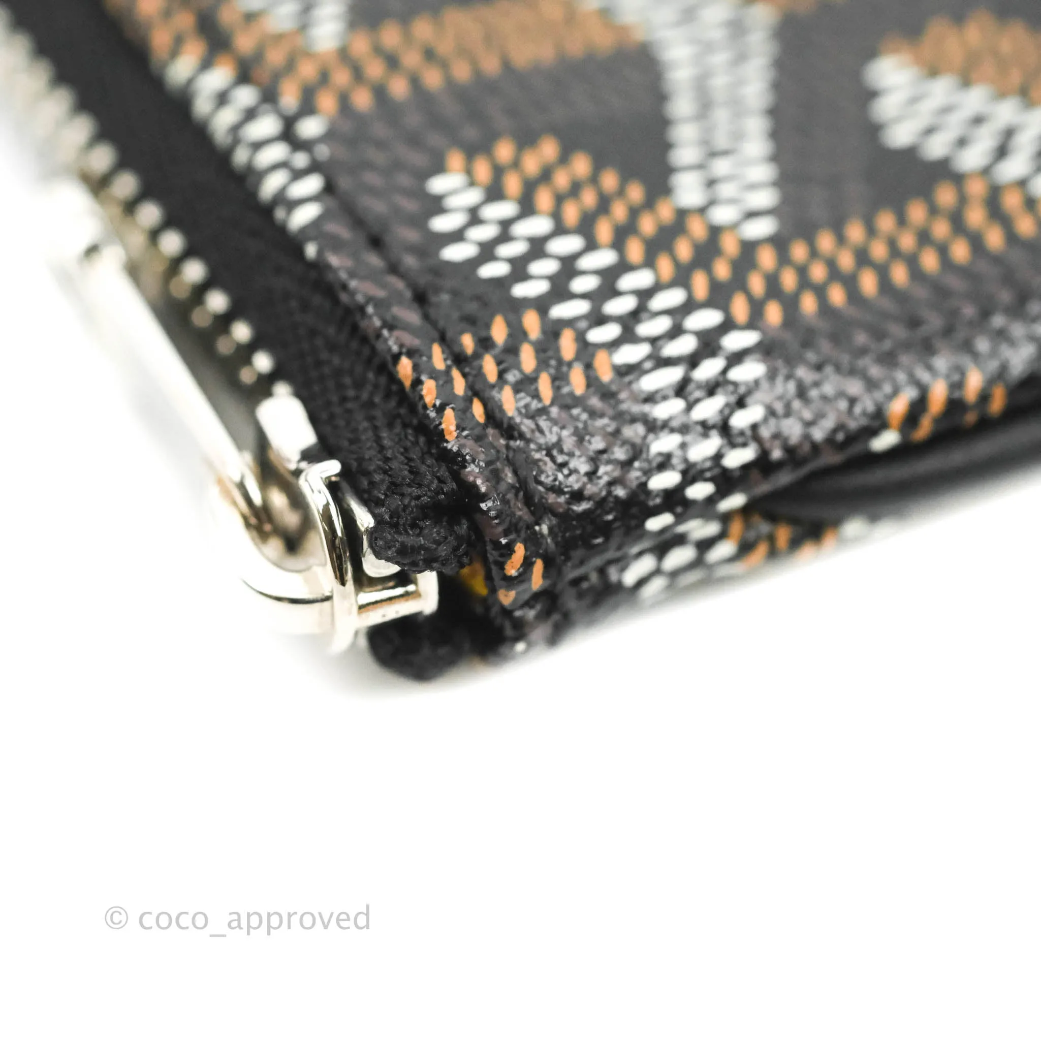 Goyard Senat Mgm Pocket Goyard Canvas & Chevroches Calfskin Silver Hardware