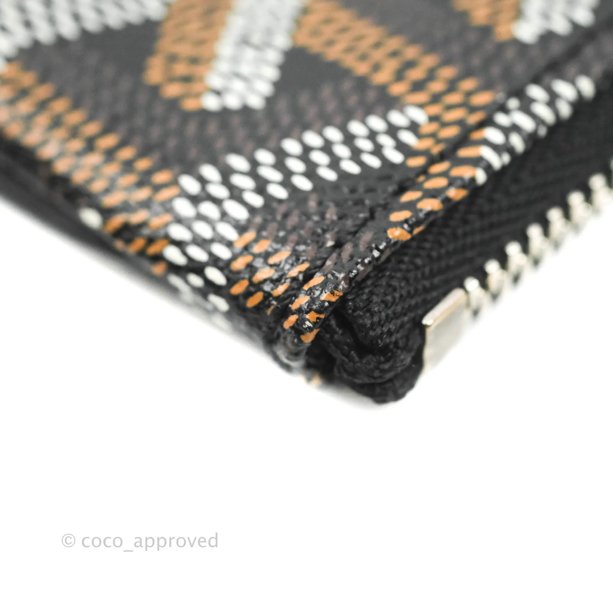 Goyard Senat Mgm Pocket Goyard Canvas & Chevroches Calfskin Silver Hardware