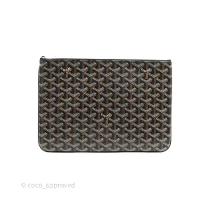 Goyard Senat Mgm Pocket Goyard Canvas & Chevroches Calfskin Silver Hardware