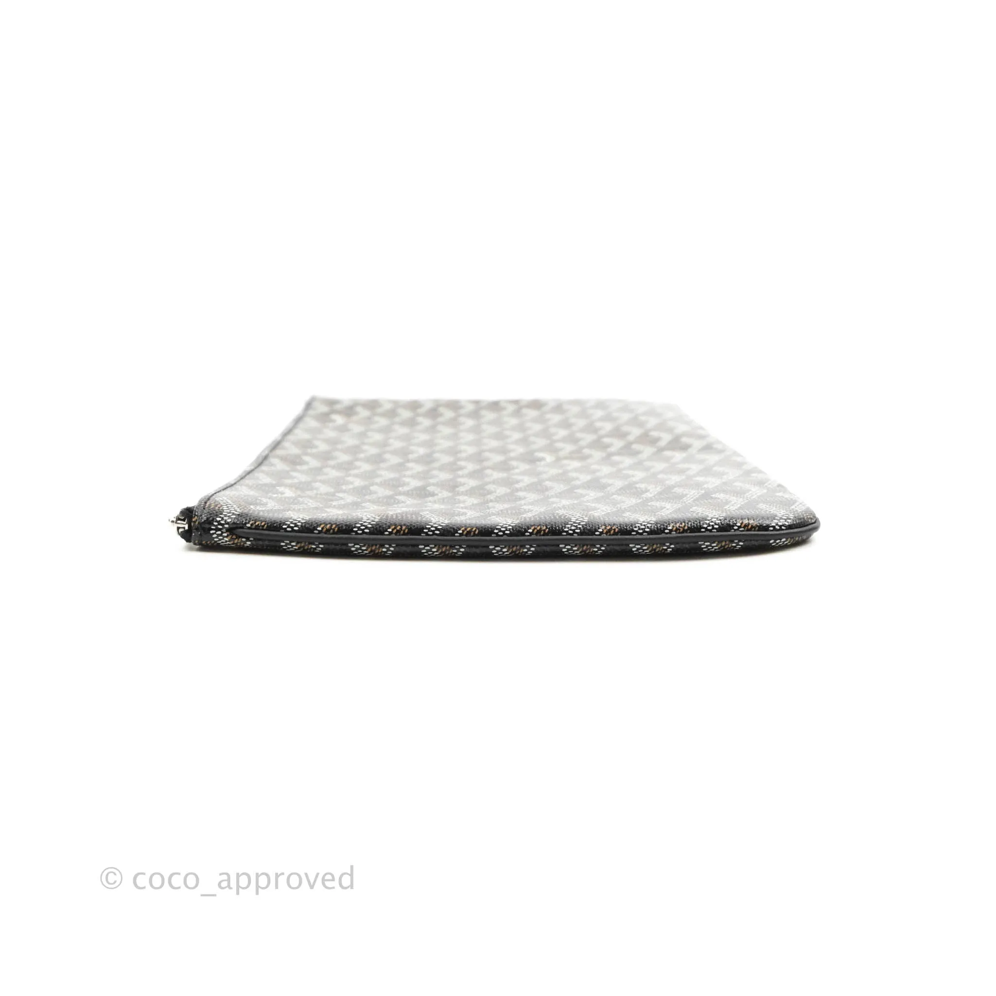Goyard Senat Mgm Pocket Goyard Canvas & Chevroches Calfskin Silver Hardware