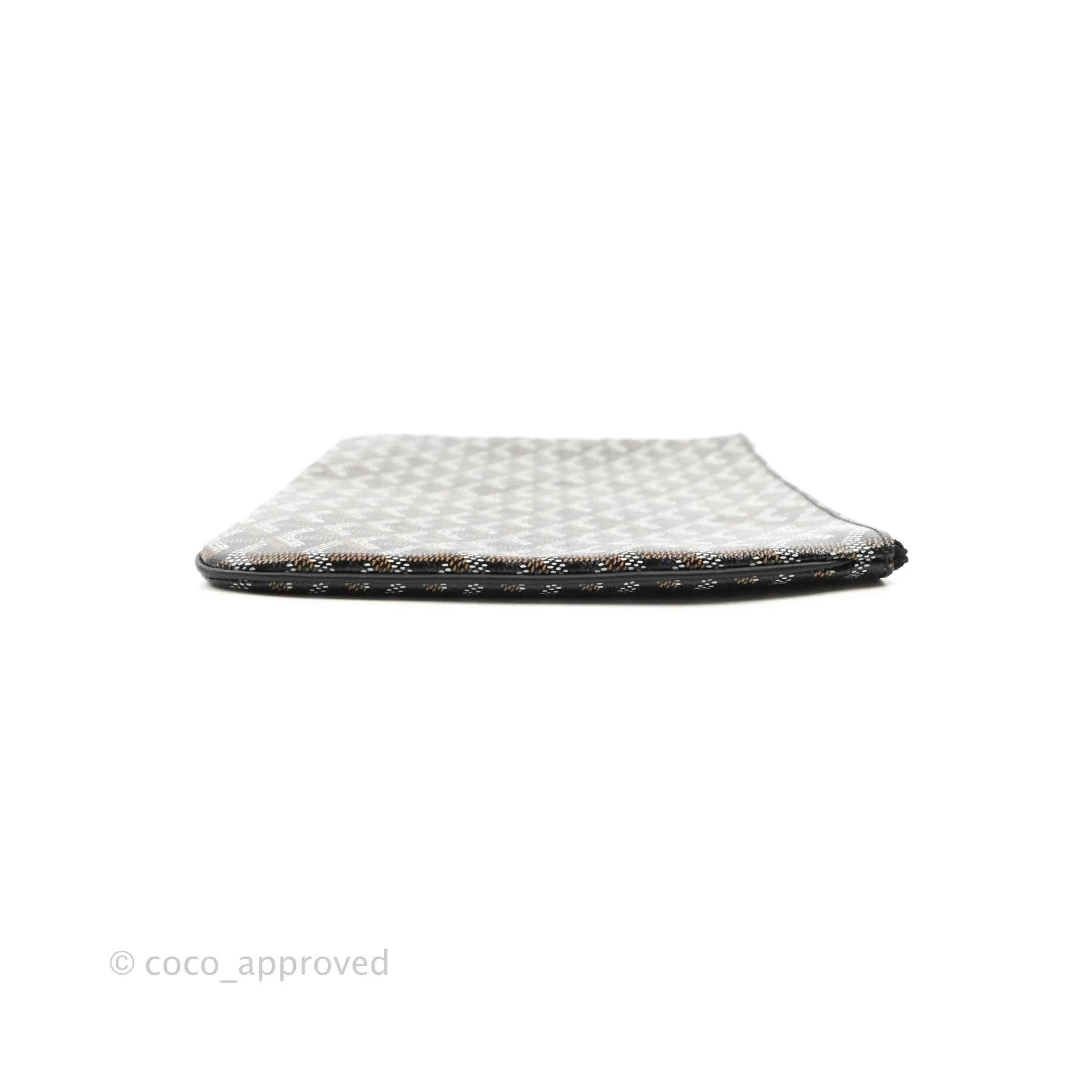 Goyard Senat Mgm Pocket Goyard Canvas & Chevroches Calfskin Silver Hardware