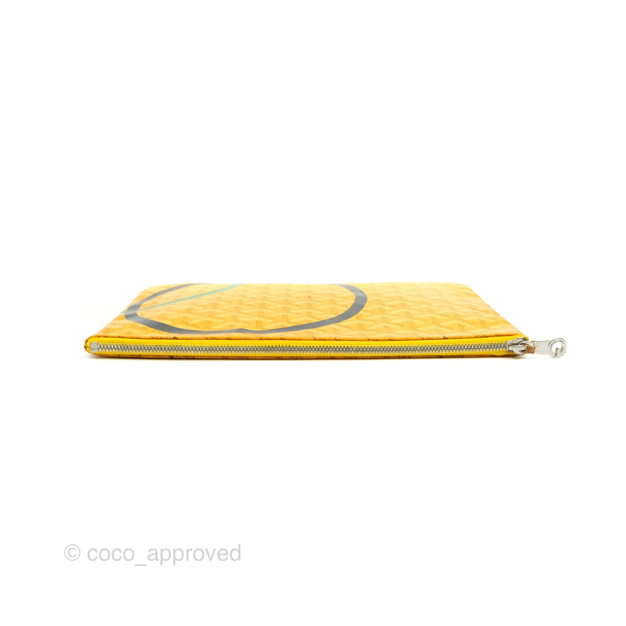 Goyard Senat MM Pouch Yellow Goyardine Canvas