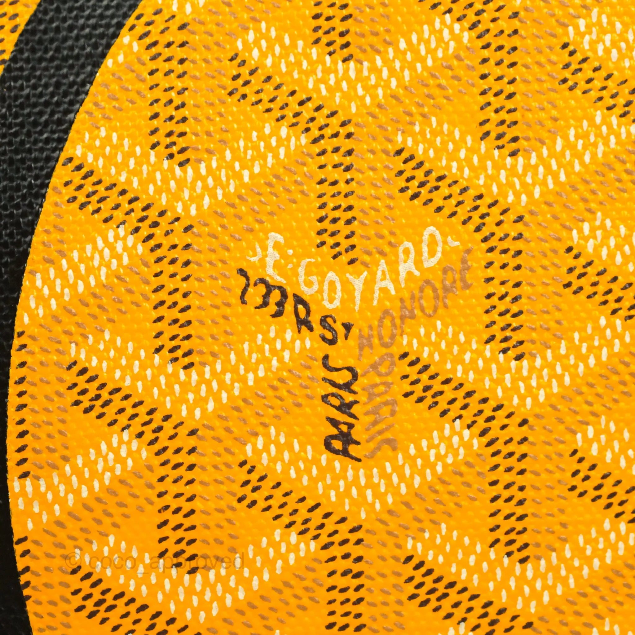 Goyard Senat MM Pouch Yellow Goyardine Canvas