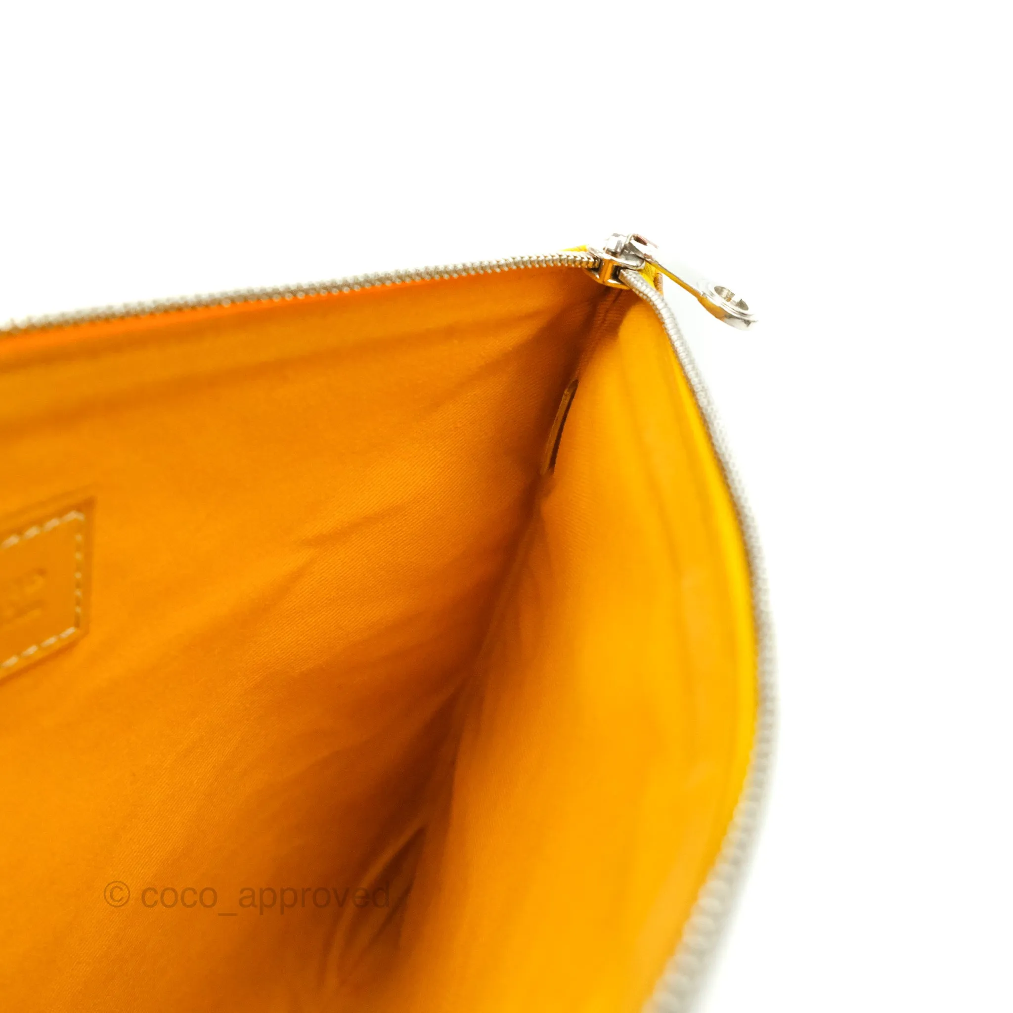 Goyard Senat MM Pouch Yellow Goyardine Canvas