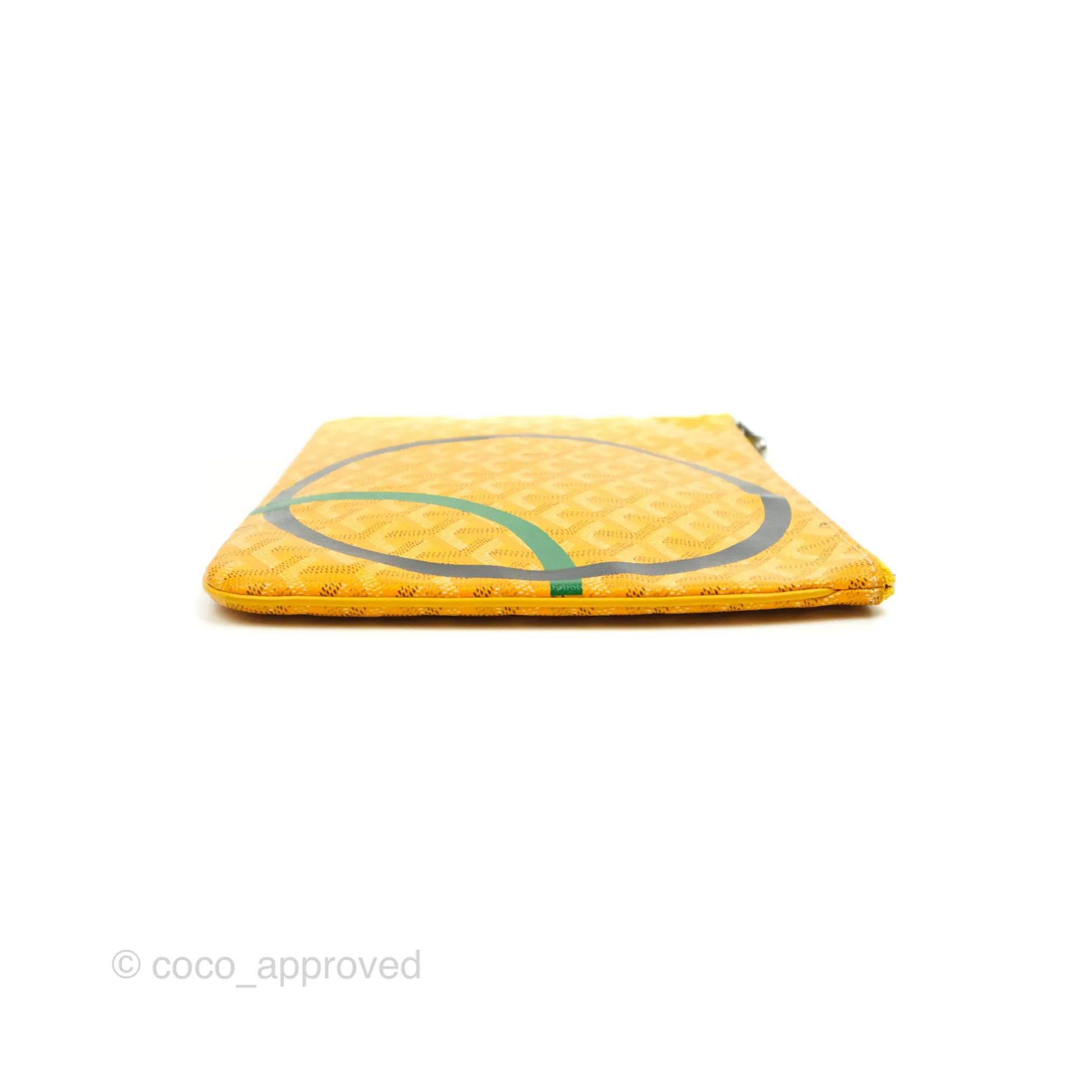 Goyard Senat MM Pouch Yellow Goyardine Canvas