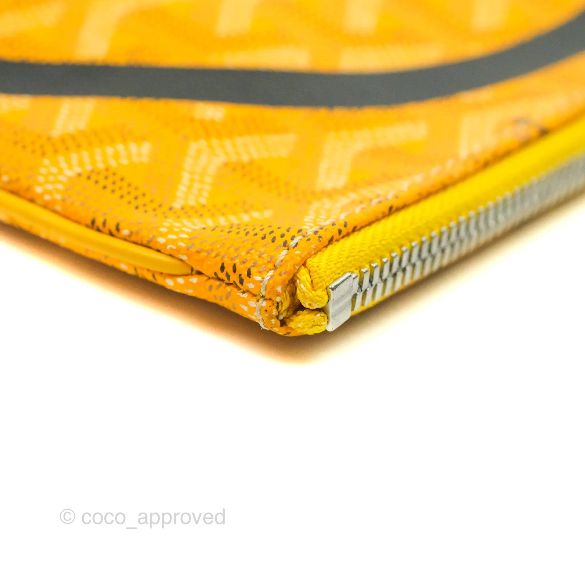 Goyard Senat MM Pouch Yellow Goyardine Canvas
