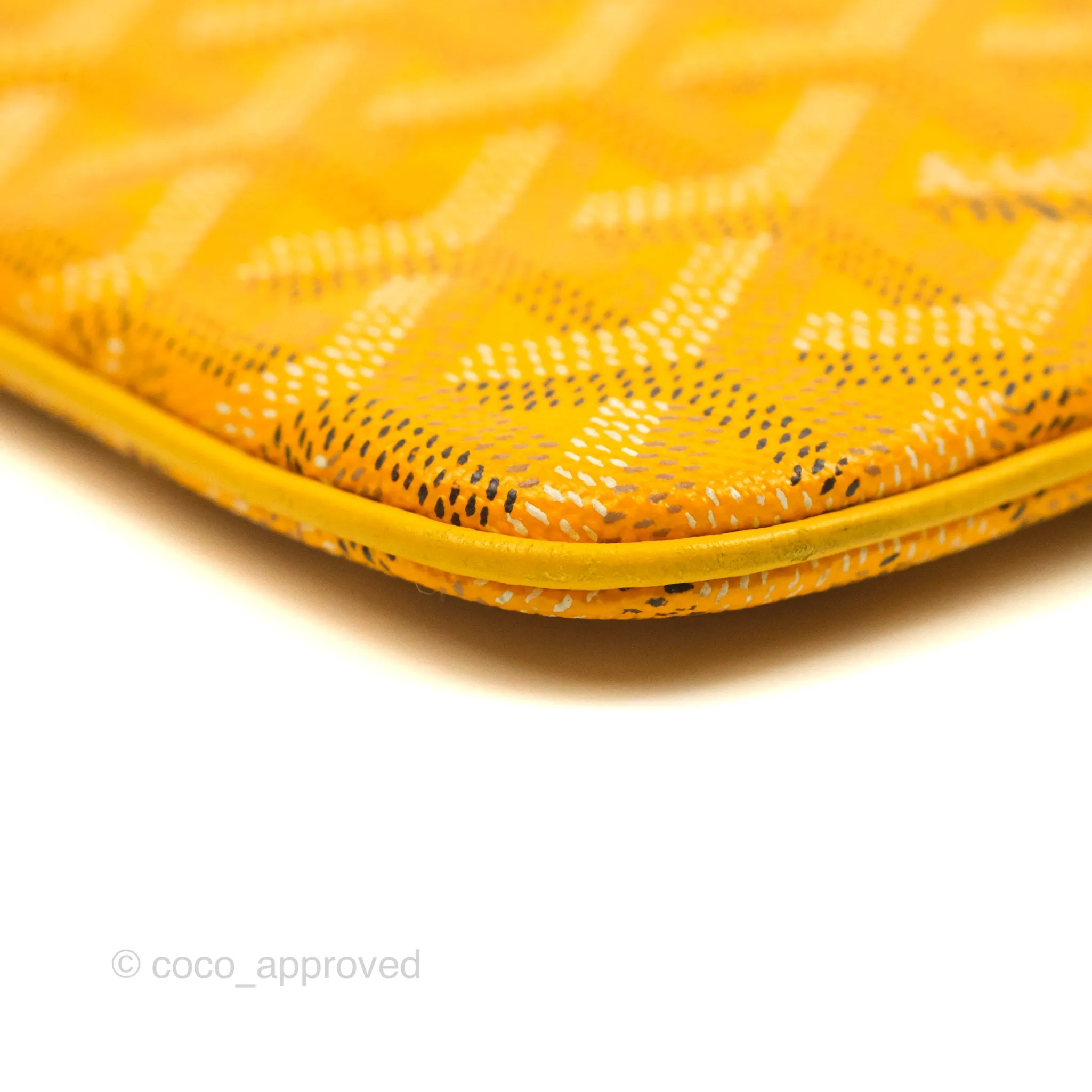 Goyard Senat MM Pouch Yellow Goyardine Canvas