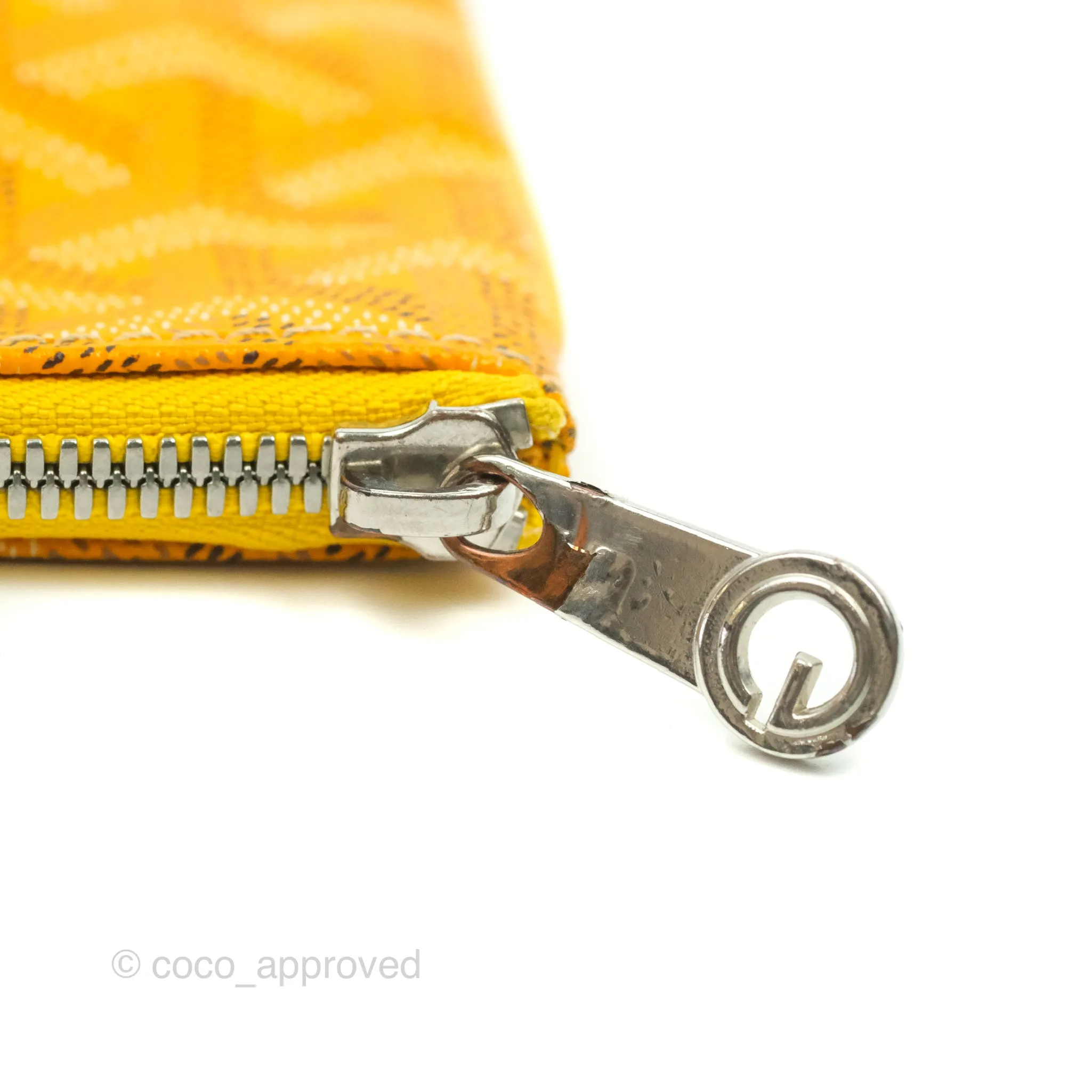 Goyard Senat MM Pouch Yellow Goyardine Canvas
