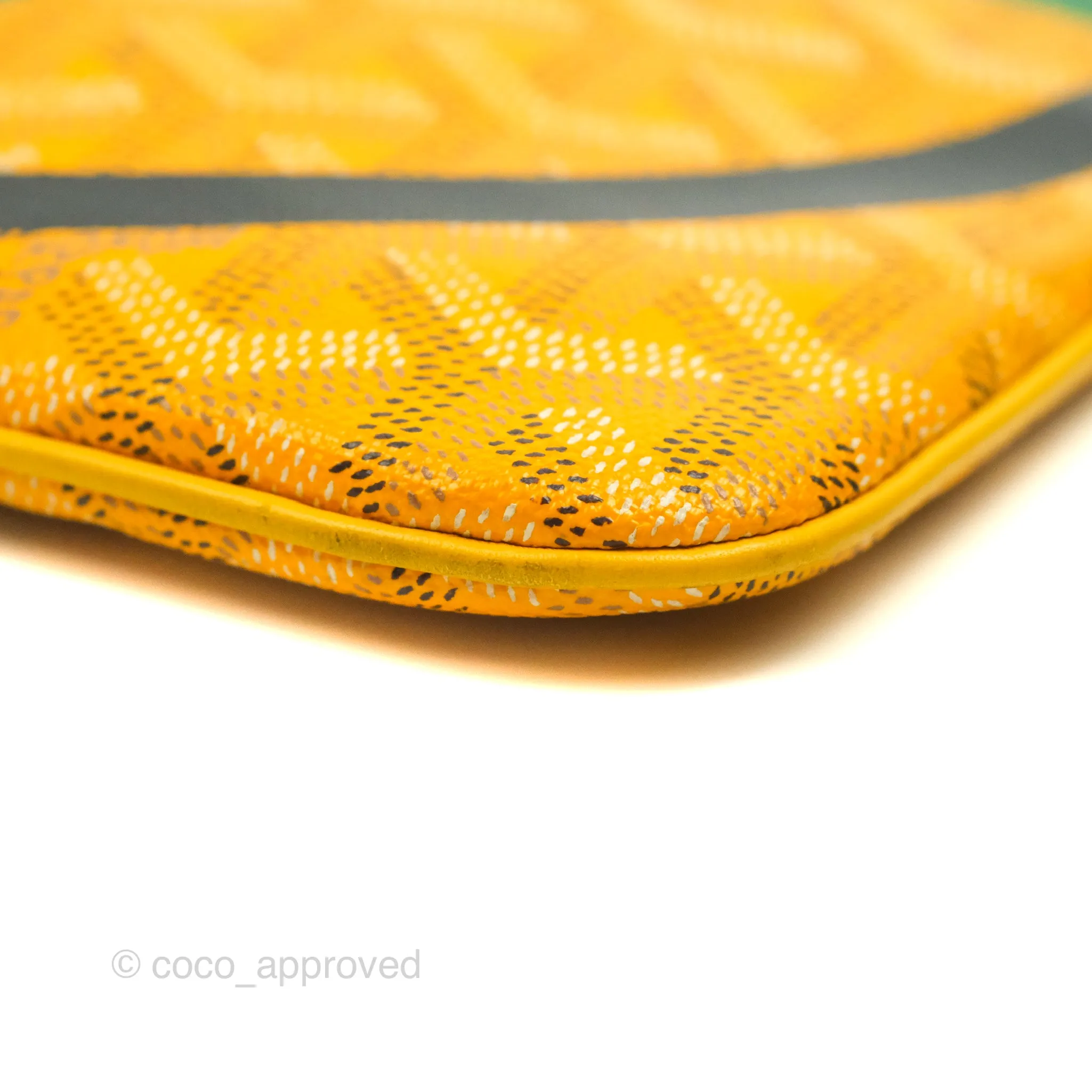 Goyard Senat MM Pouch Yellow Goyardine Canvas