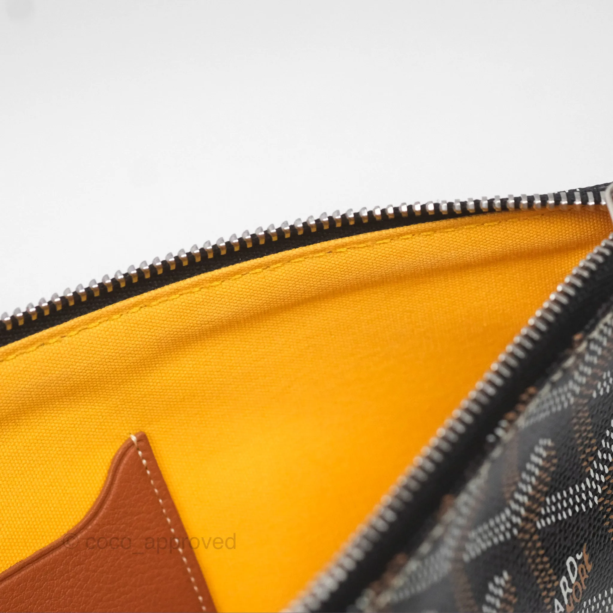 Goyard Snat MM Pouch Black/ Tan