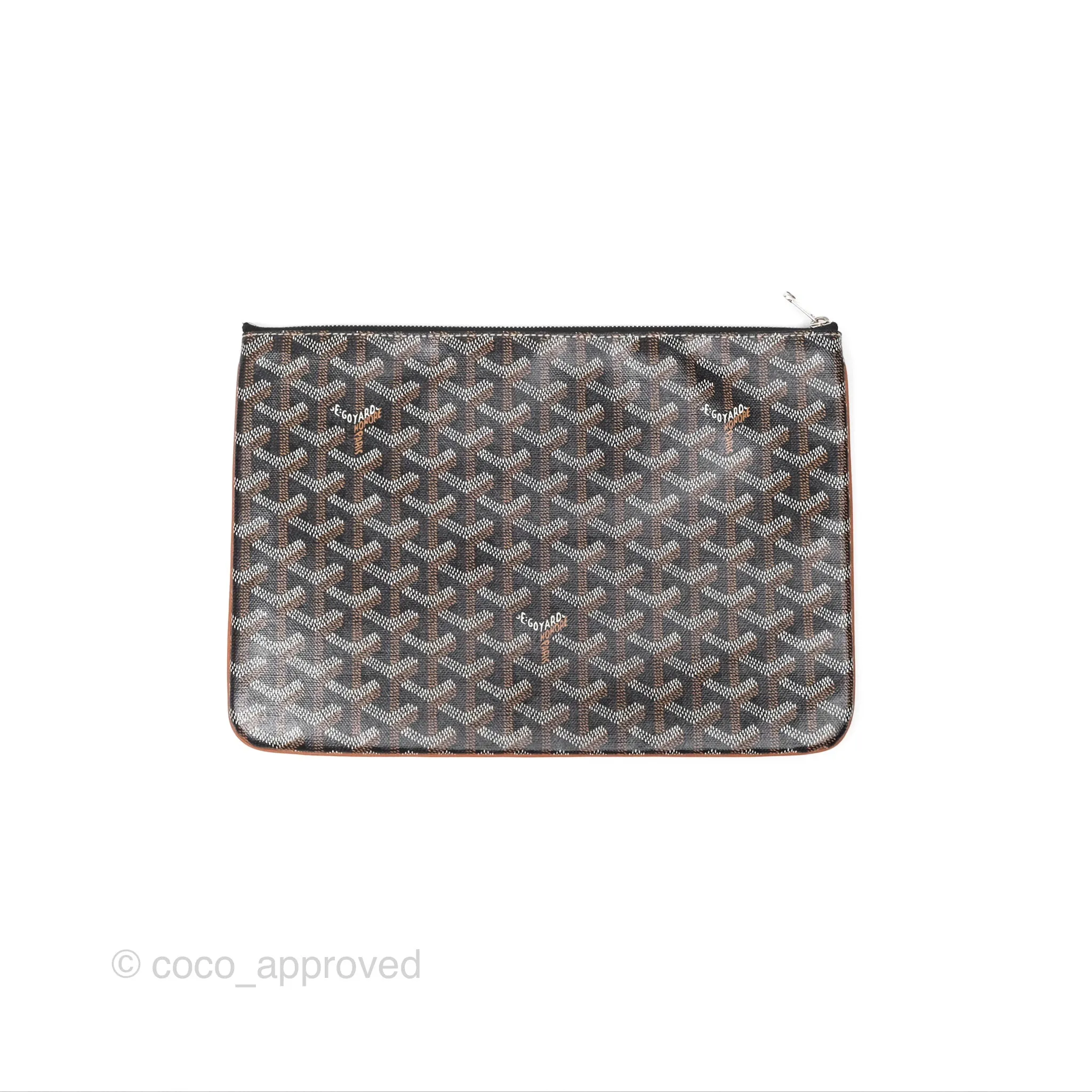 Goyard Snat MM Pouch Black/ Tan