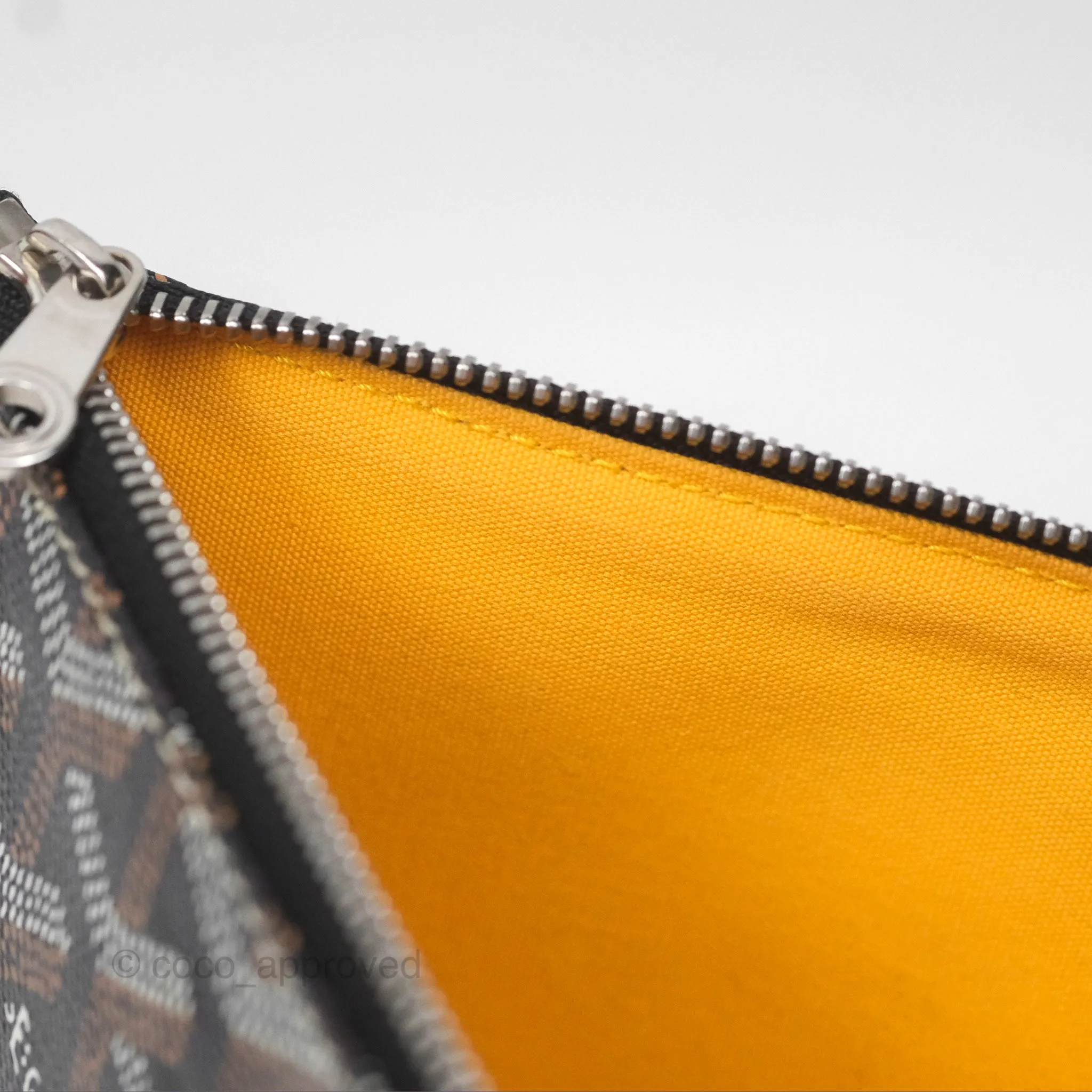 Goyard Snat MM Pouch Black/ Tan
