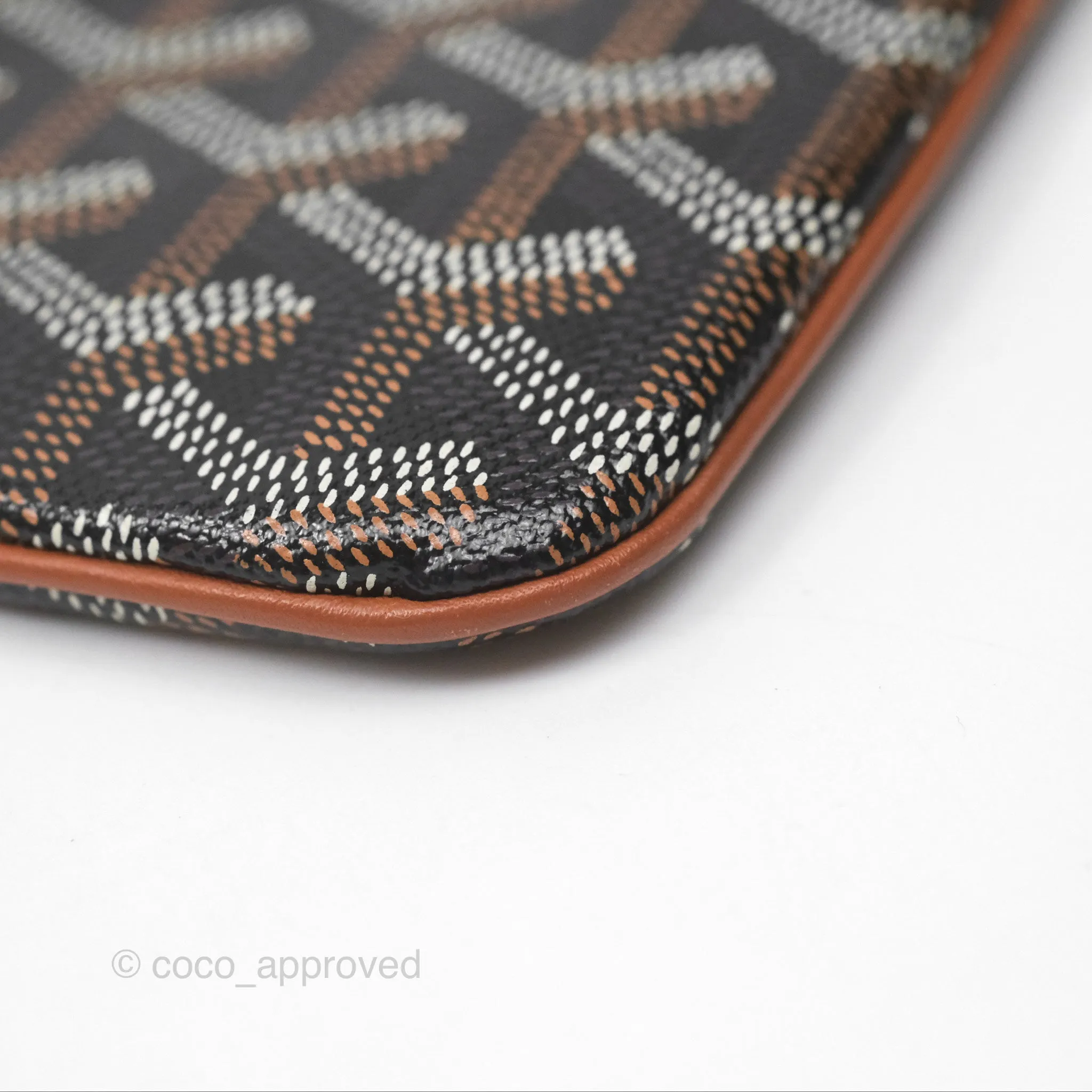 Goyard Snat MM Pouch Black/ Tan
