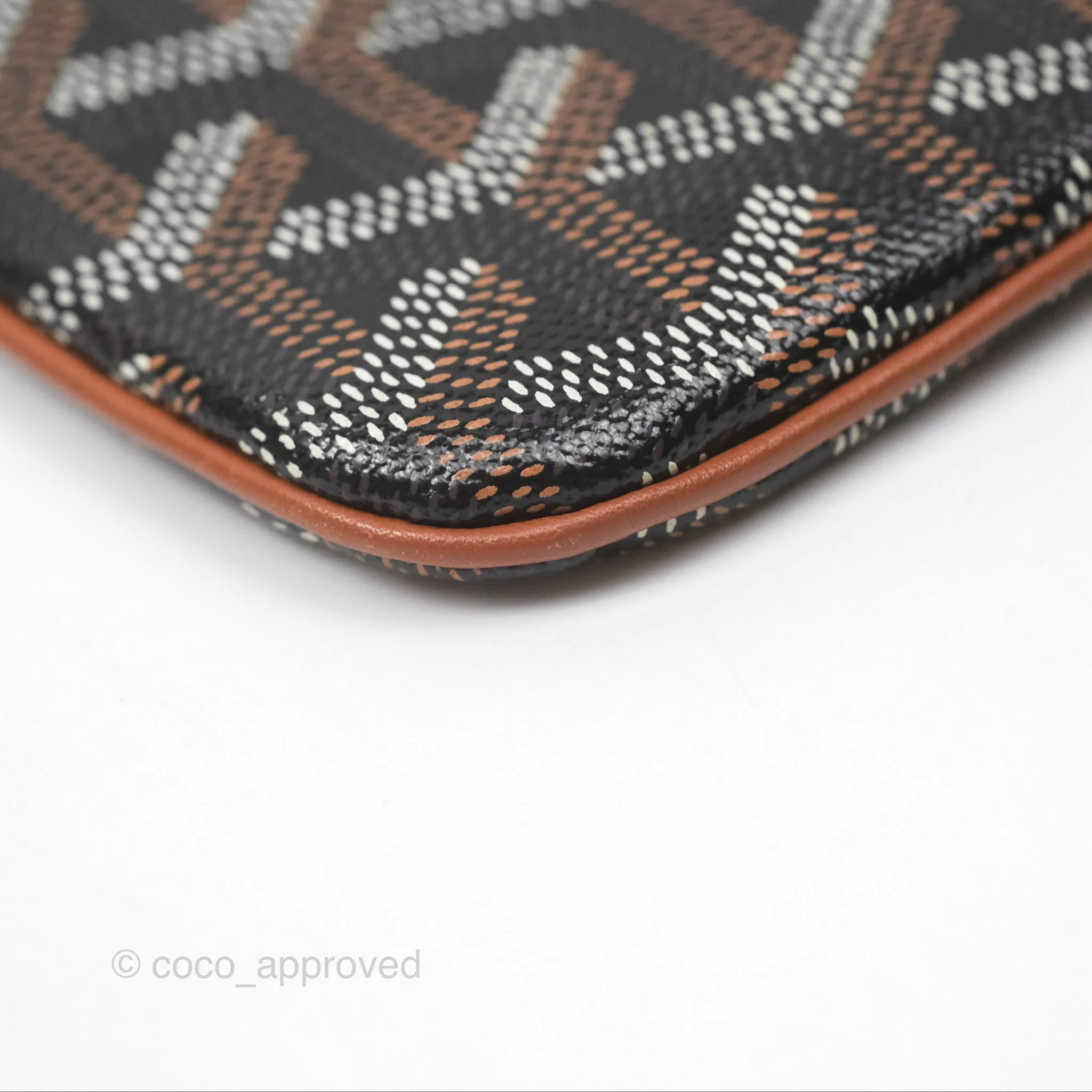 Goyard Snat MM Pouch Black/ Tan