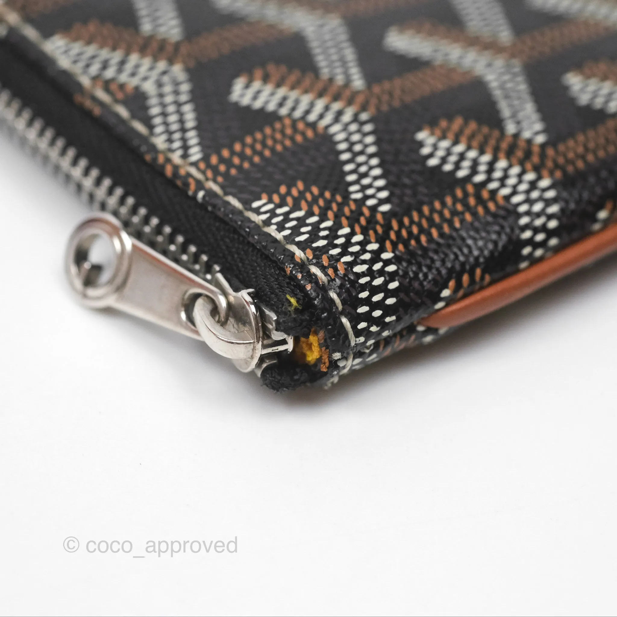 Goyard Snat MM Pouch Black/ Tan
