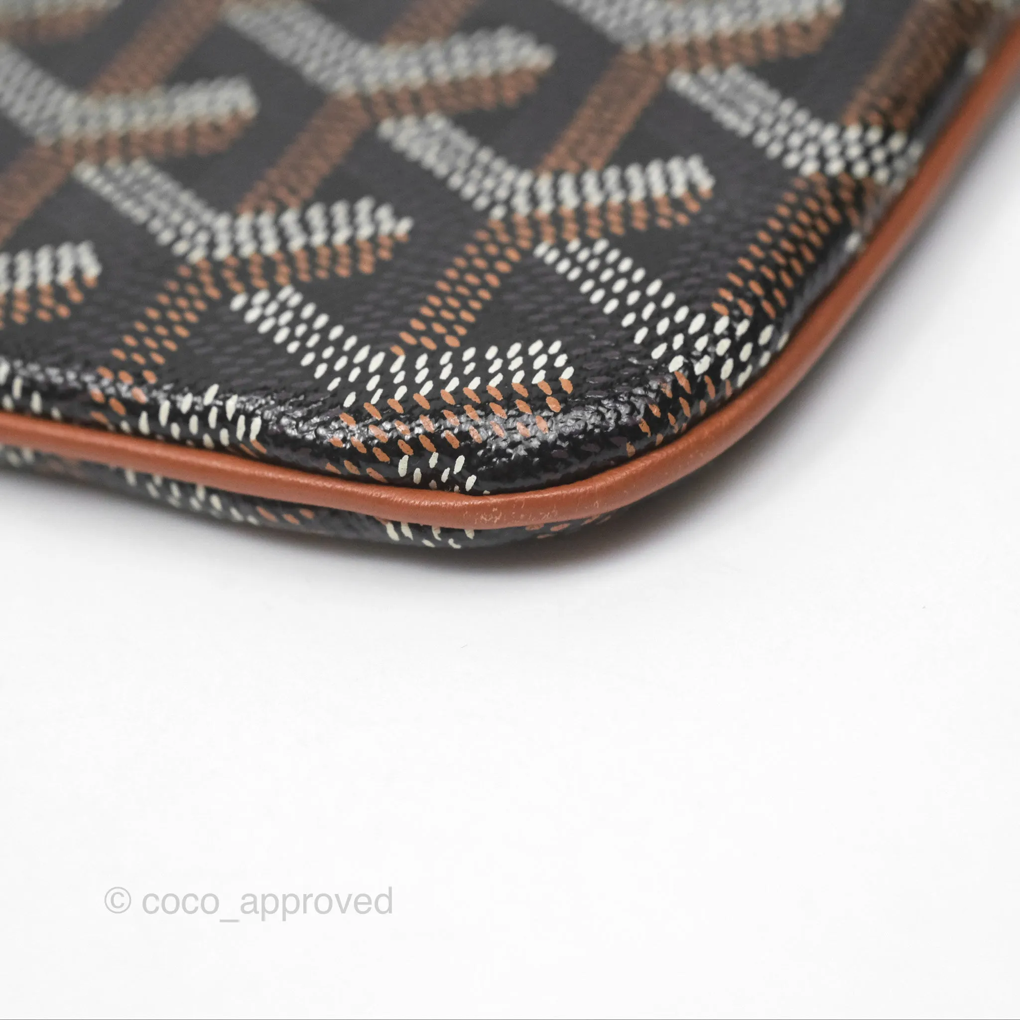 Goyard Snat MM Pouch Black/ Tan