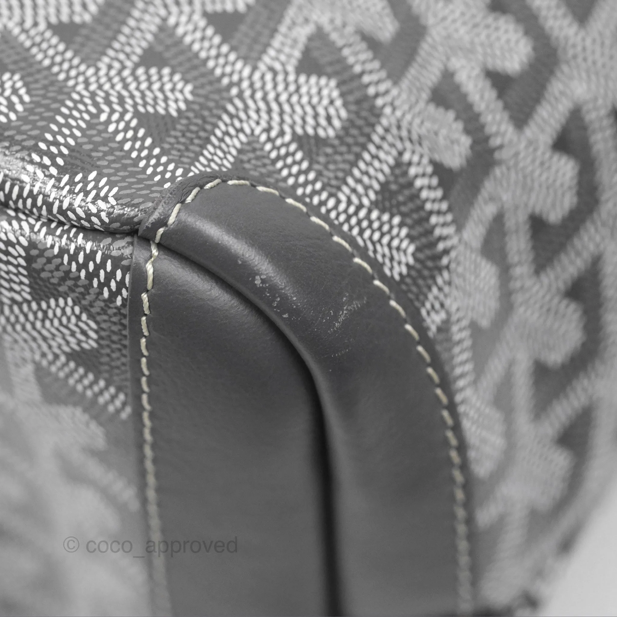 Goyard St Artois Tote MM Grey Canvas