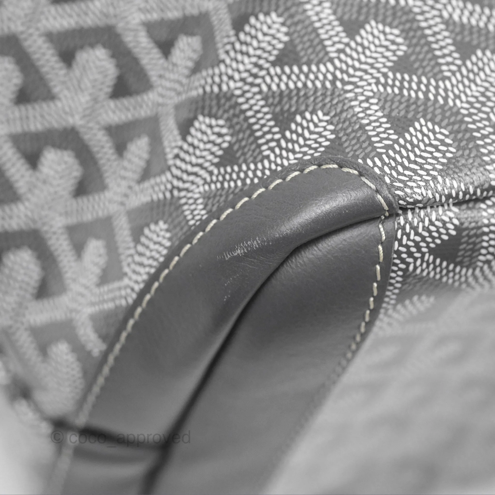 Goyard St Artois Tote MM Grey Canvas