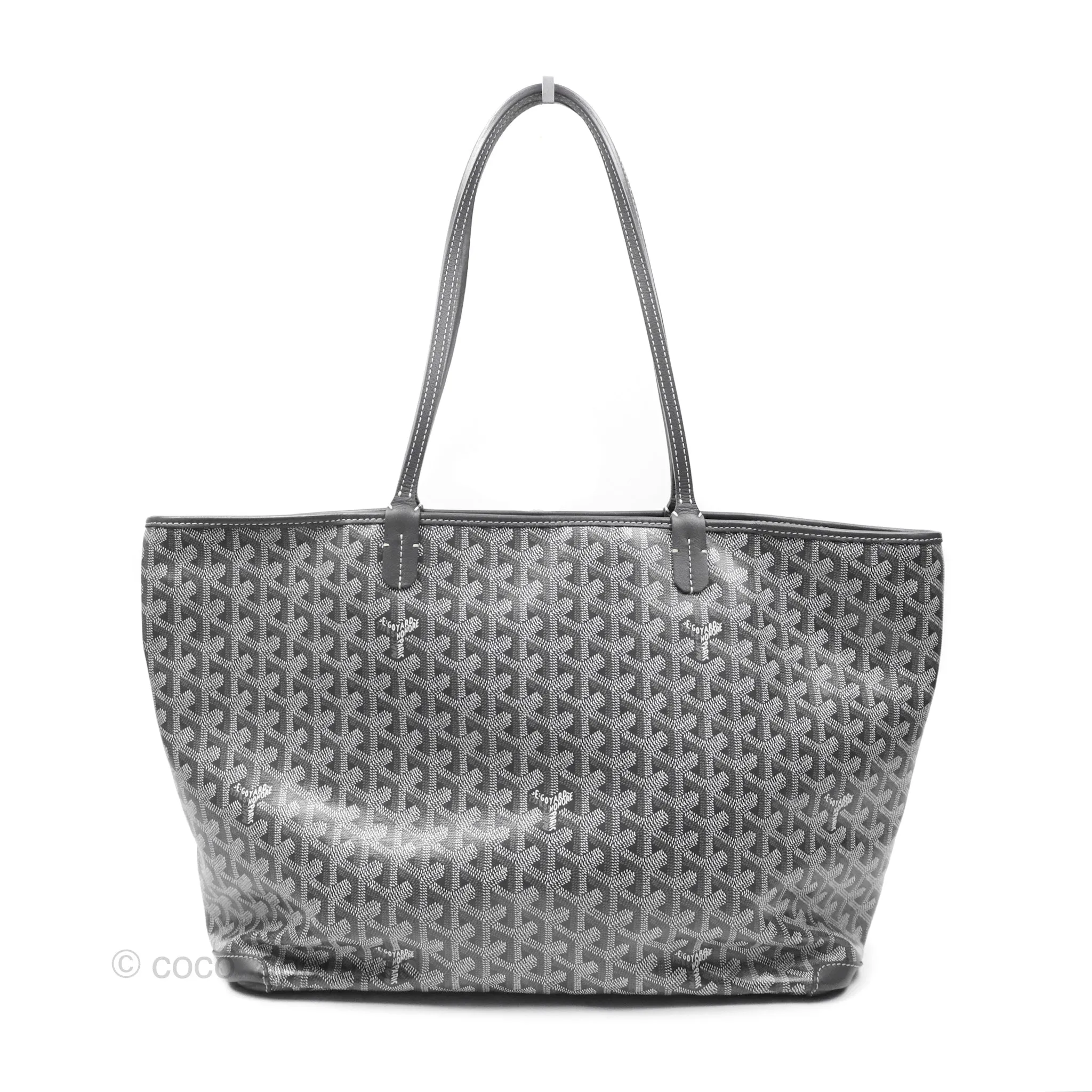 Goyard St Artois Tote MM Grey Canvas