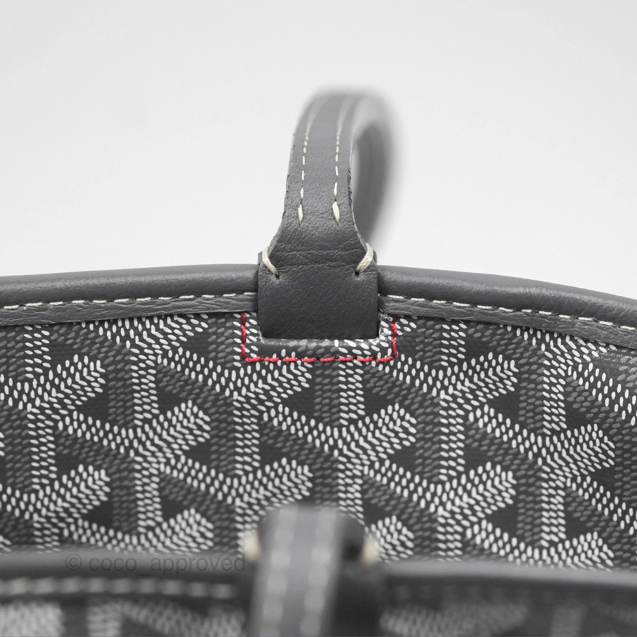 Goyard St Artois Tote MM Grey Canvas