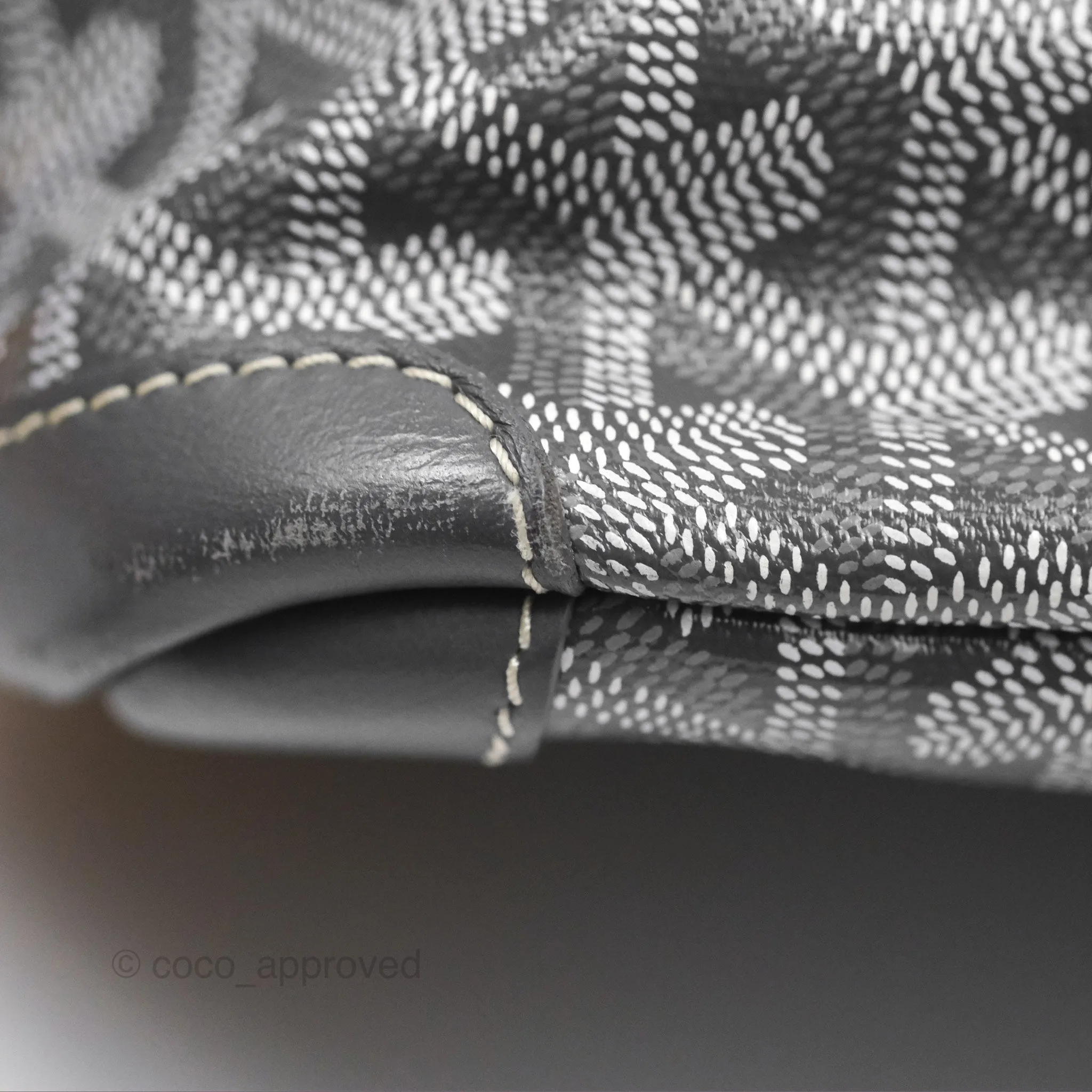 Goyard St Artois Tote MM Grey Canvas