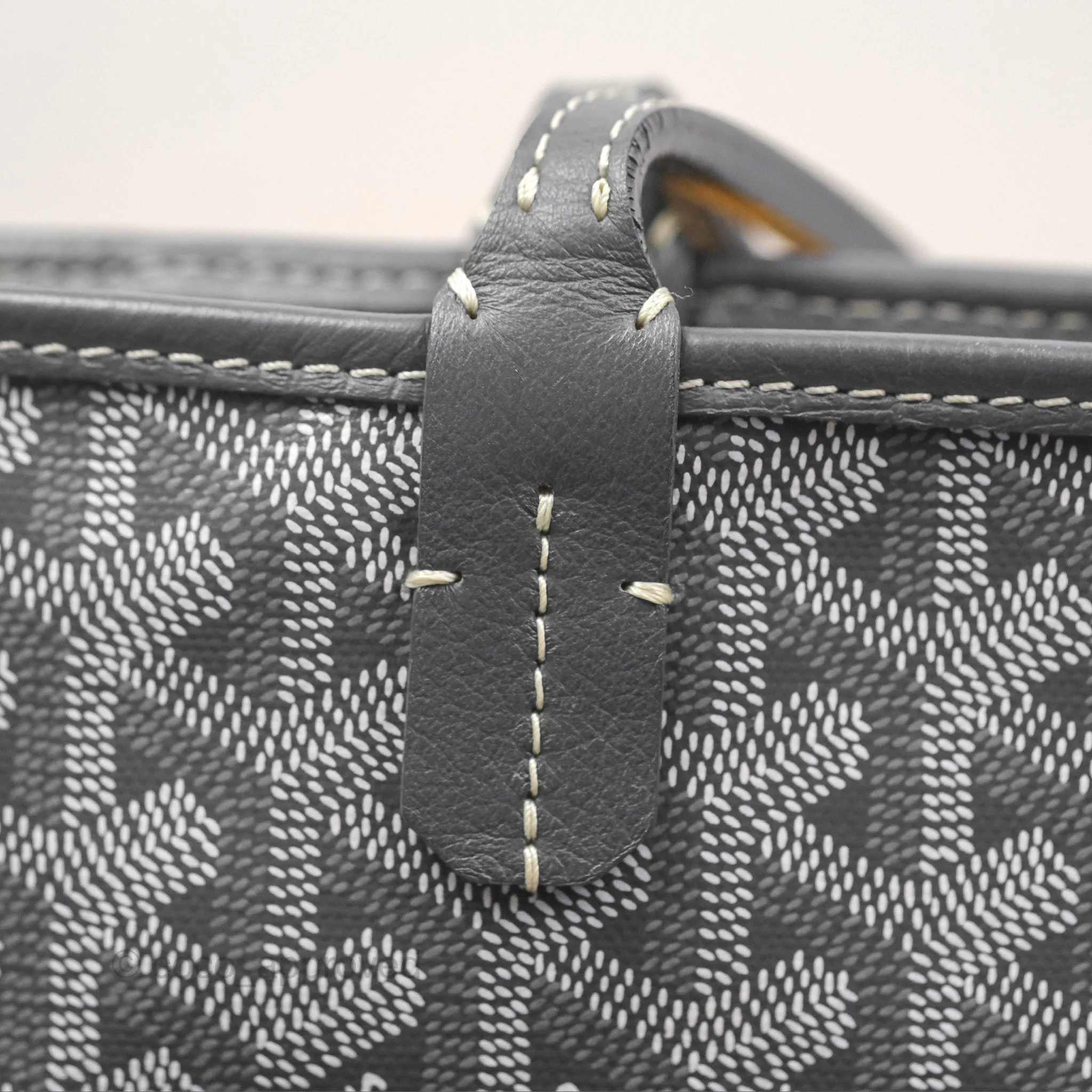 Goyard St Artois Tote MM Grey Canvas