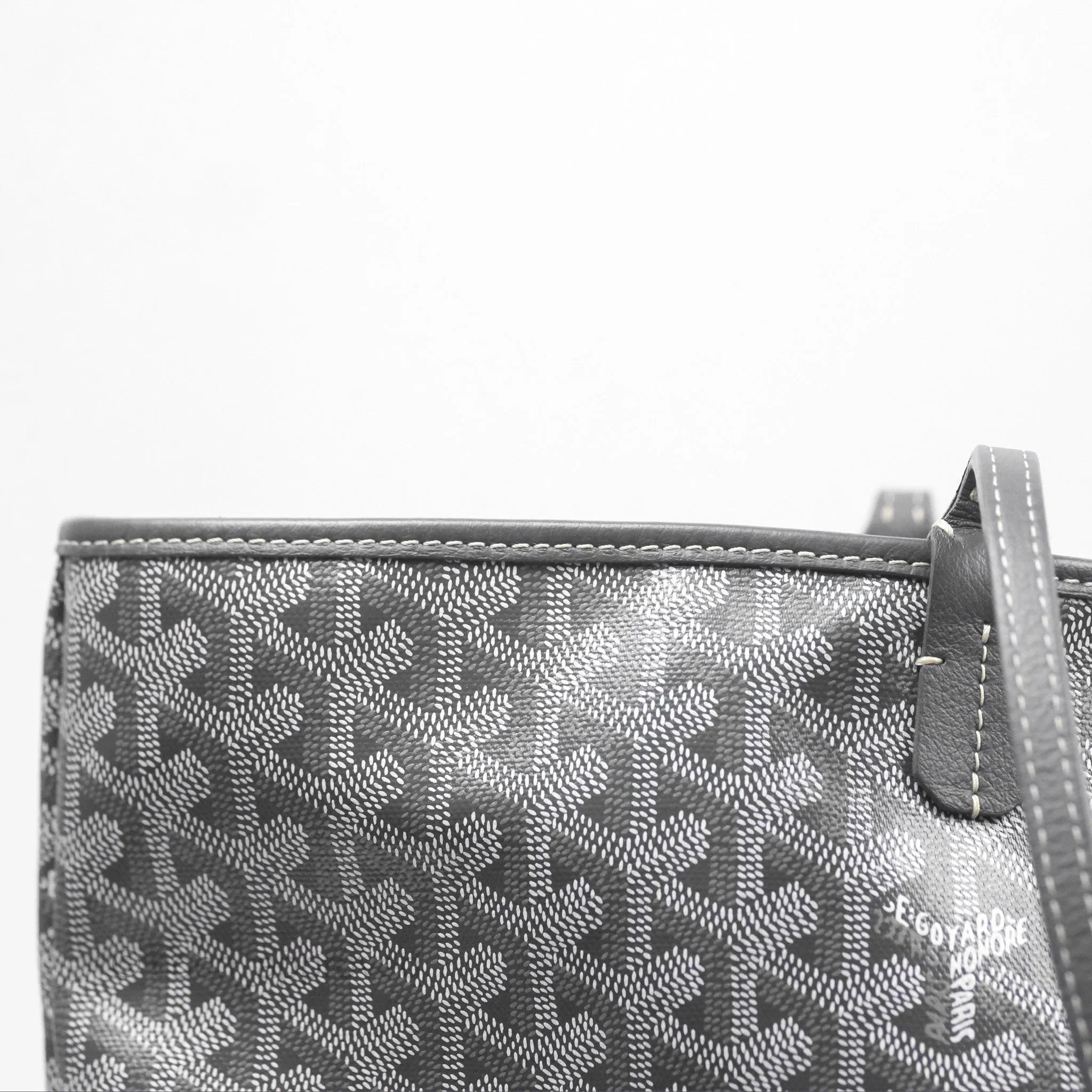 Goyard St Artois Tote MM Grey Canvas