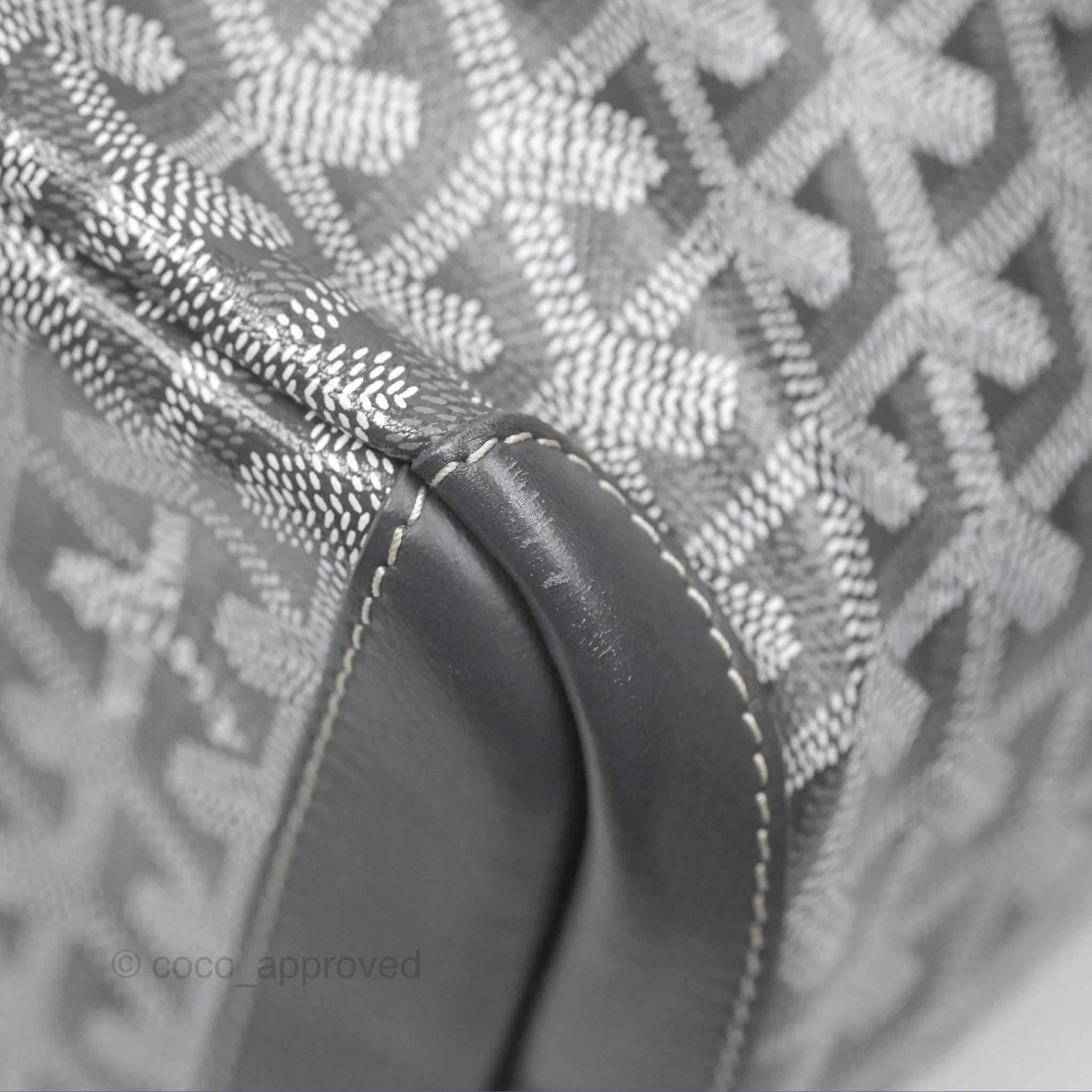 Goyard St Artois Tote MM Grey Canvas