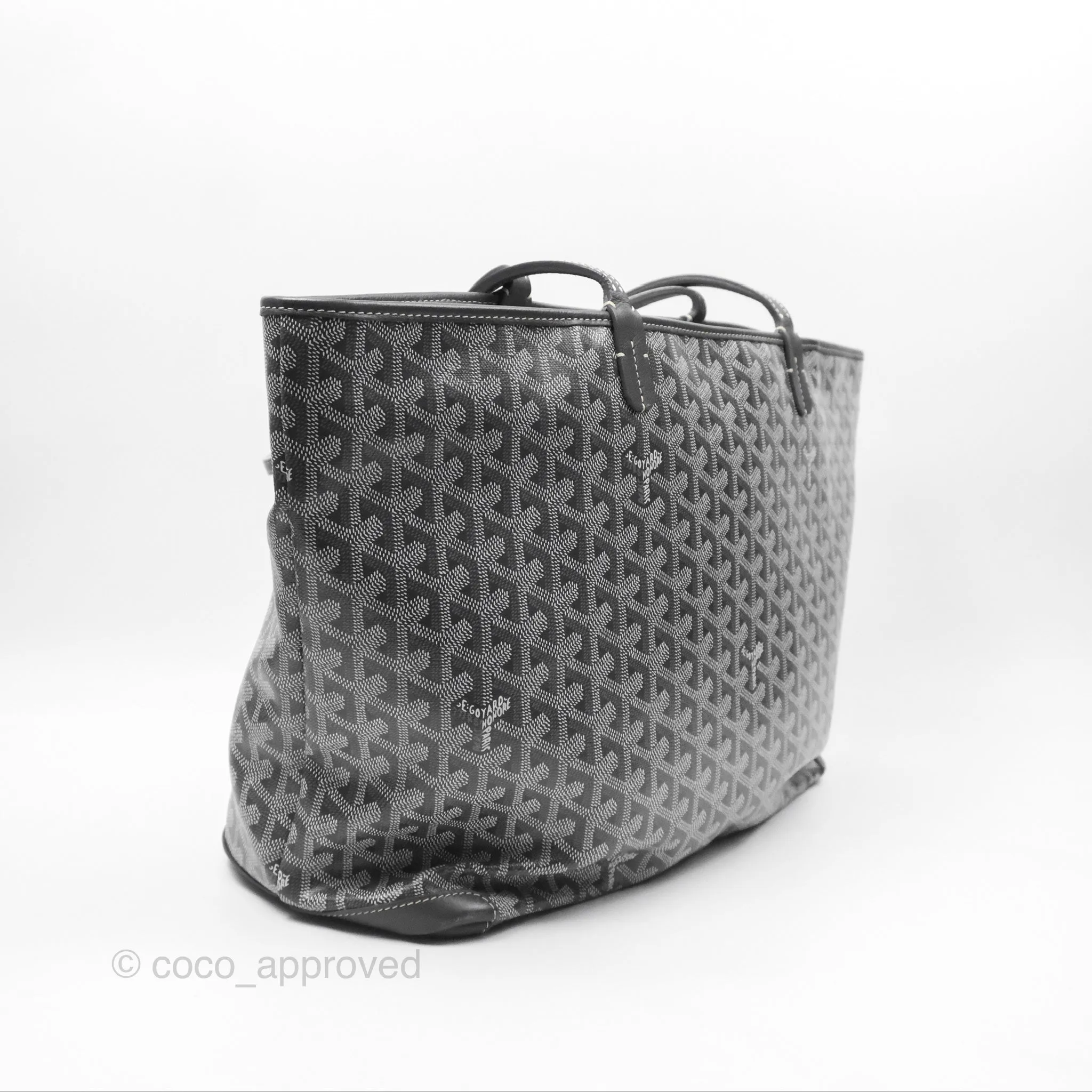 Goyard St Artois Tote MM Grey Canvas