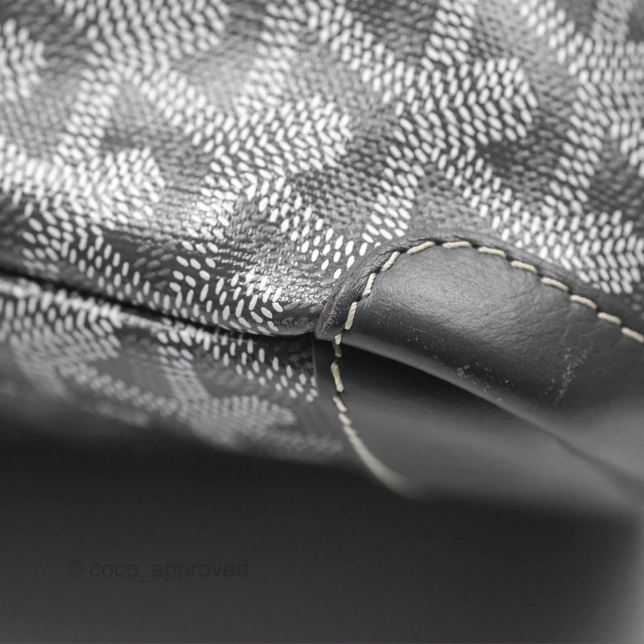 Goyard St Artois Tote MM Grey Canvas