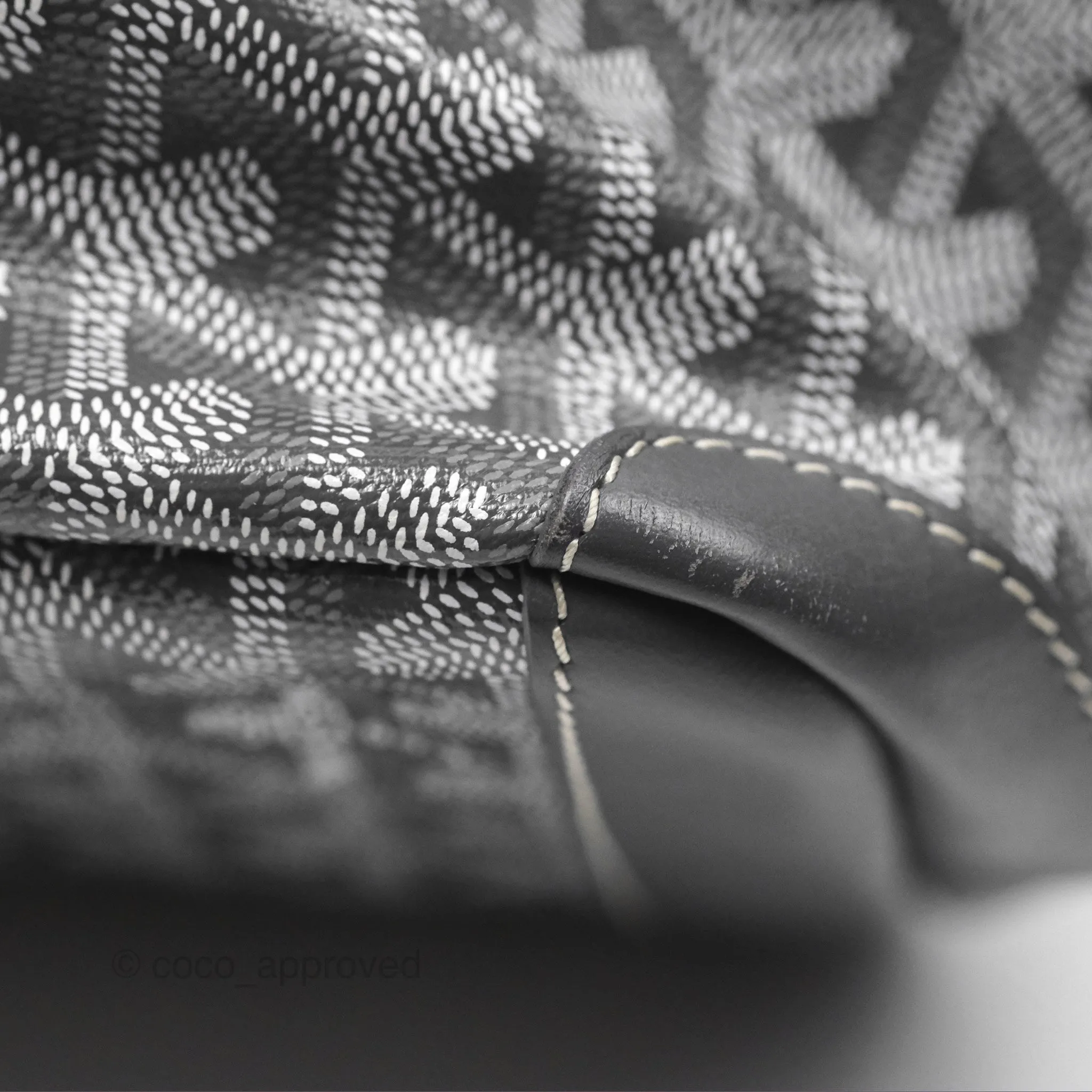 Goyard St Artois Tote MM Grey Canvas