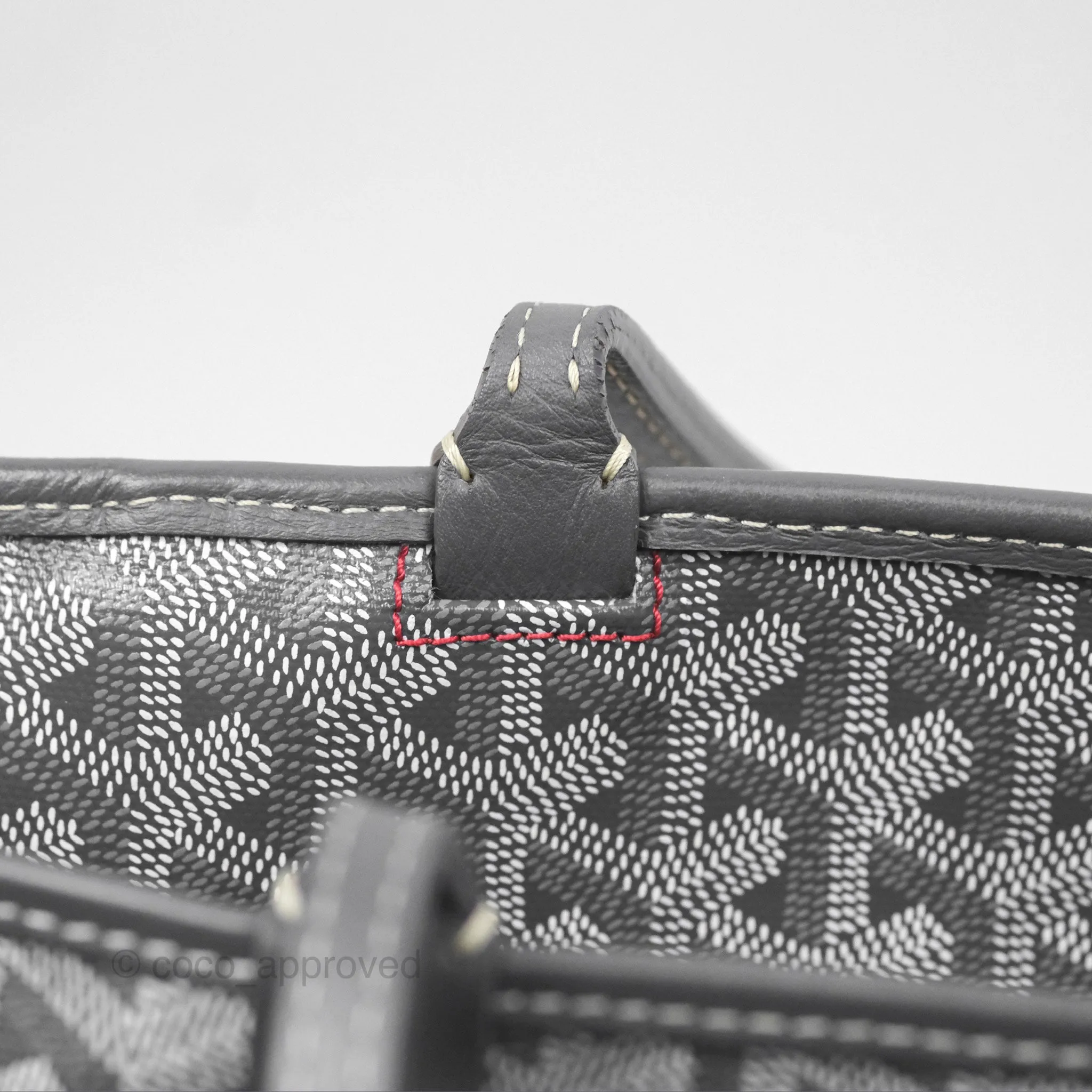 Goyard St Artois Tote MM Grey Canvas