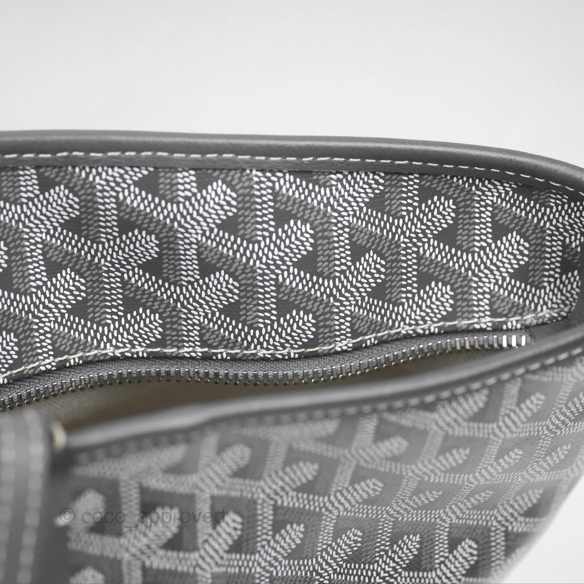 Goyard St Artois Tote MM Grey Canvas