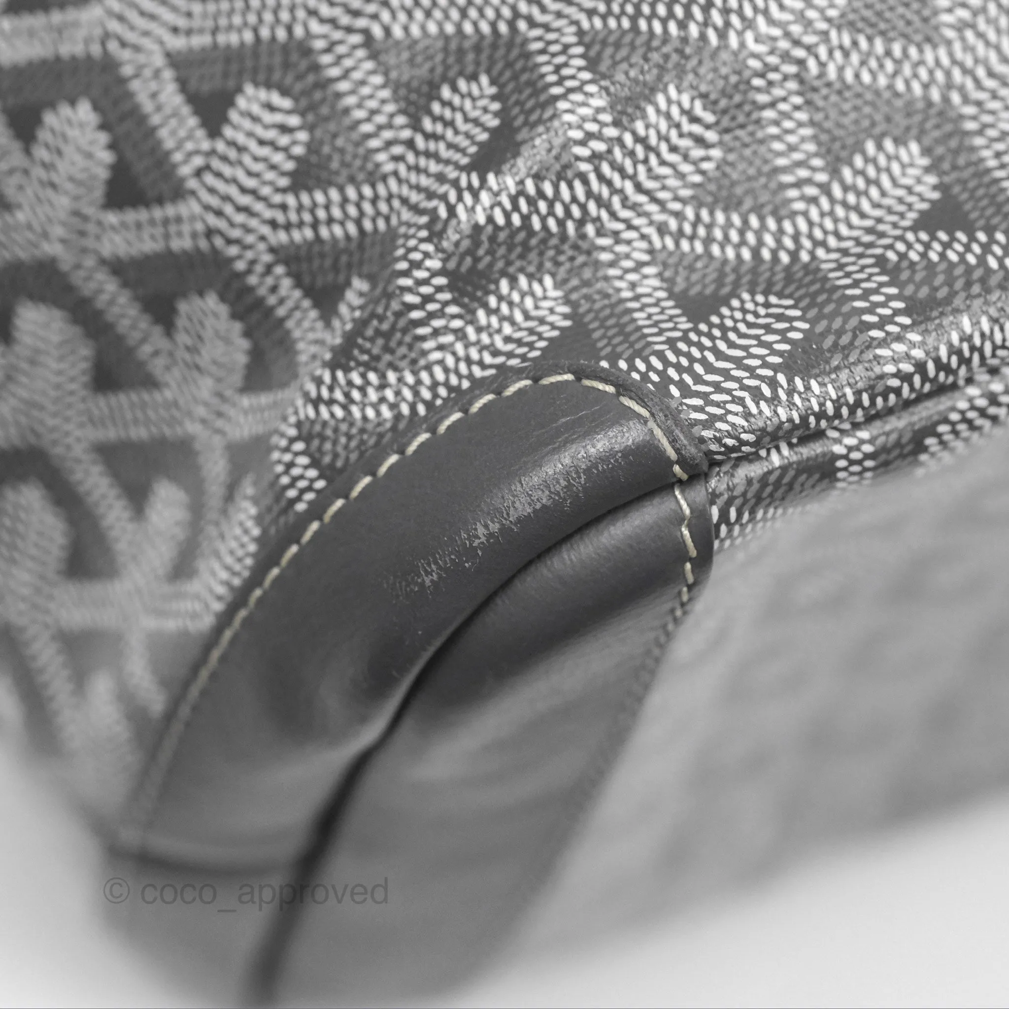Goyard St Artois Tote MM Grey Canvas