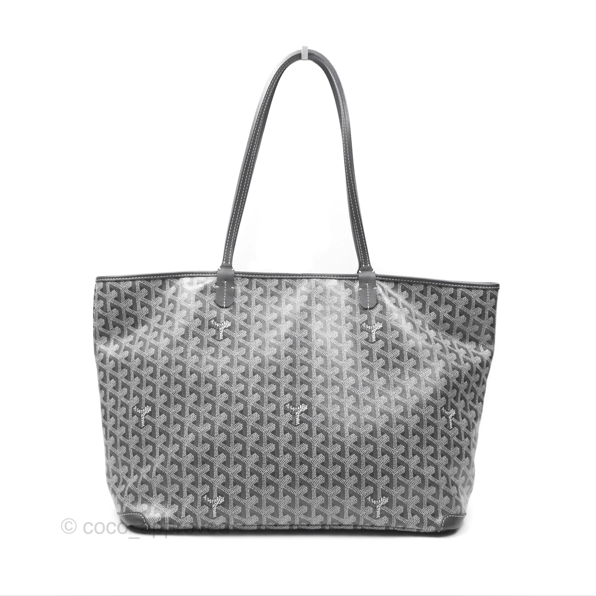Goyard St Artois Tote MM Grey Canvas