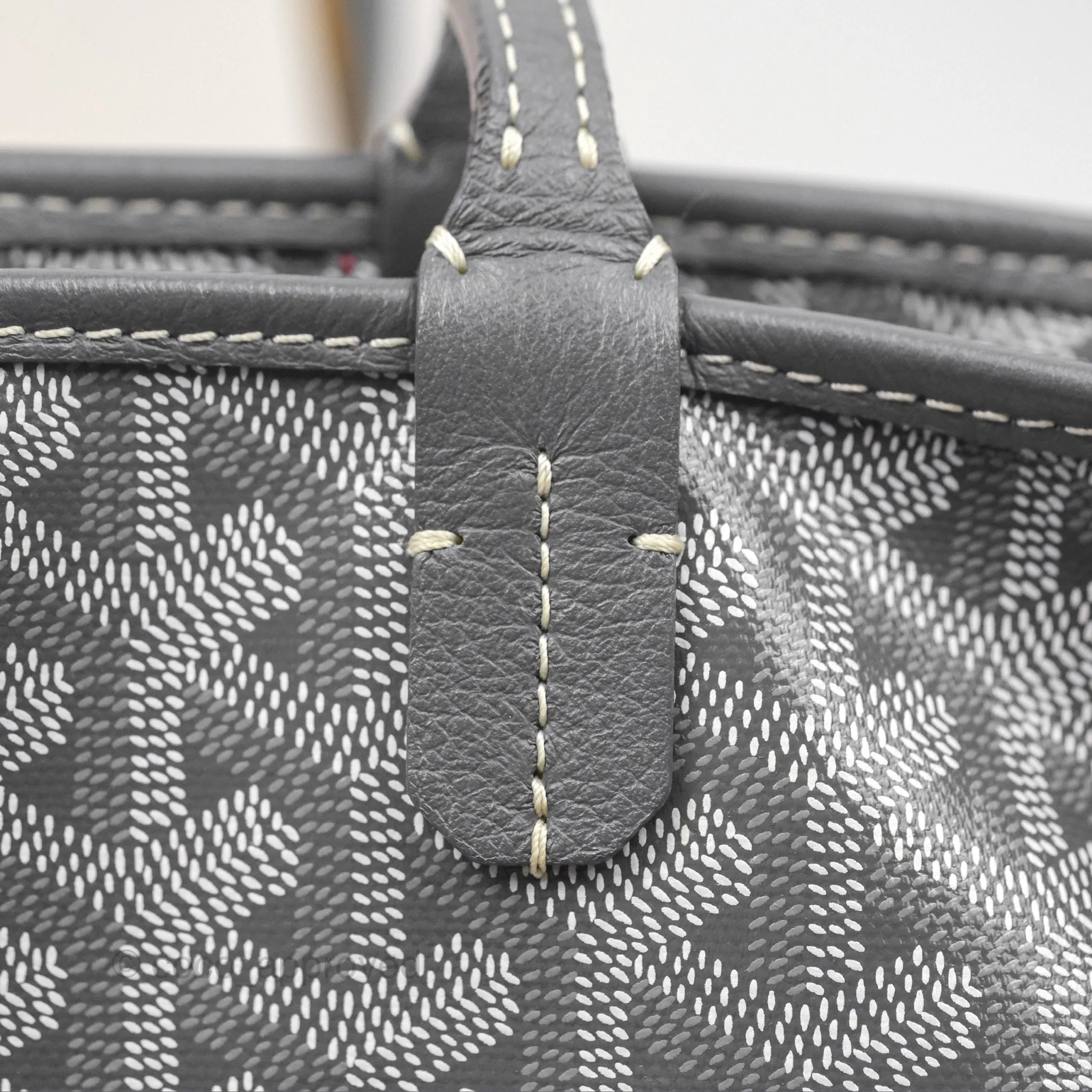 Goyard St Artois Tote MM Grey Canvas