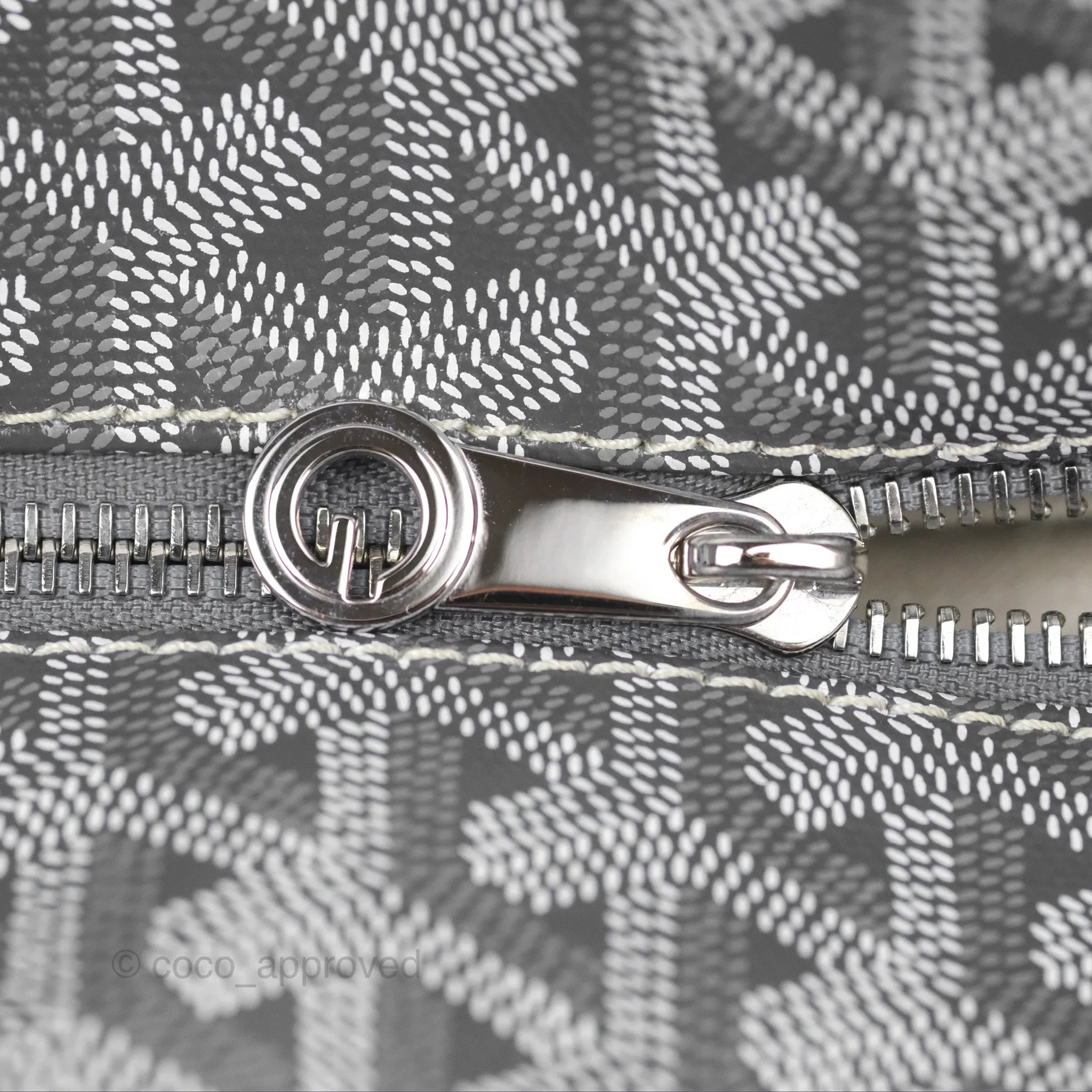 Goyard St Artois Tote MM Grey Canvas