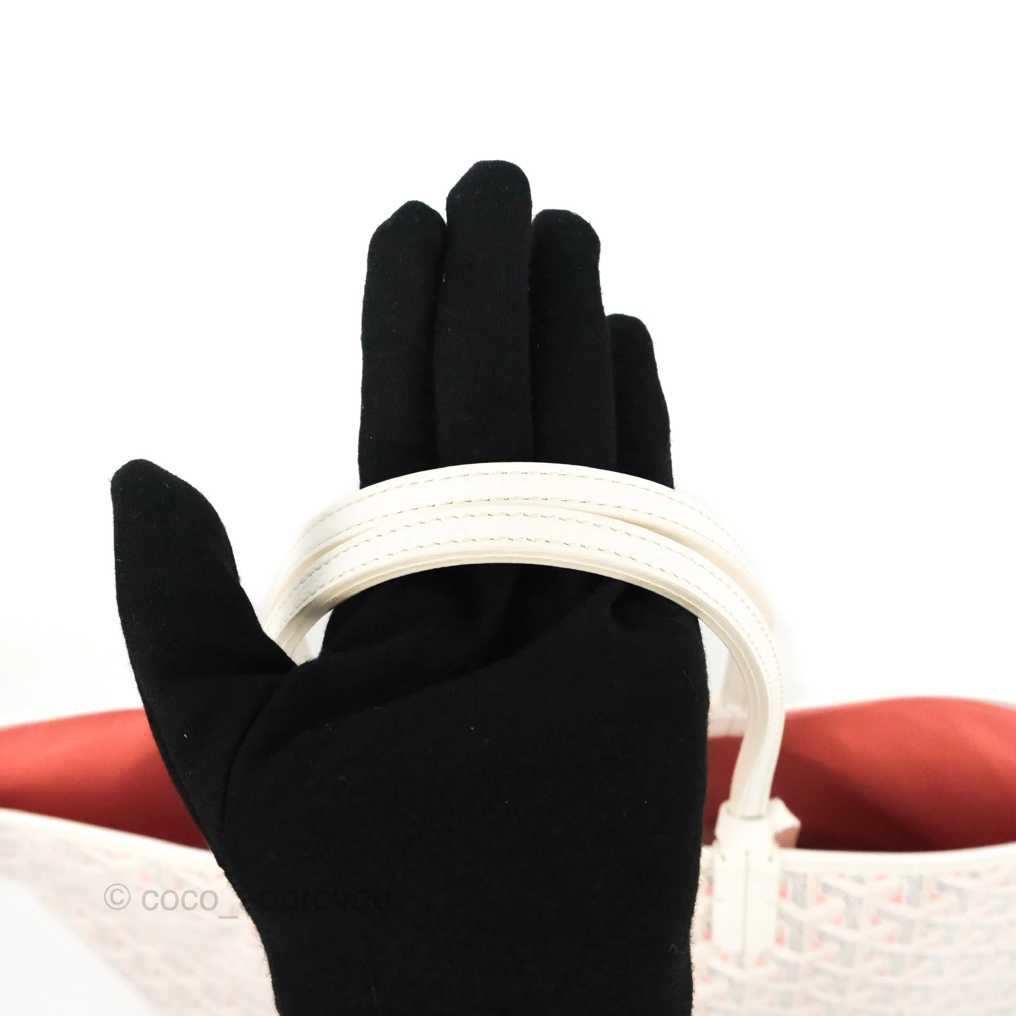 Goyard St Louis Claire Voie Black Ivory White PM