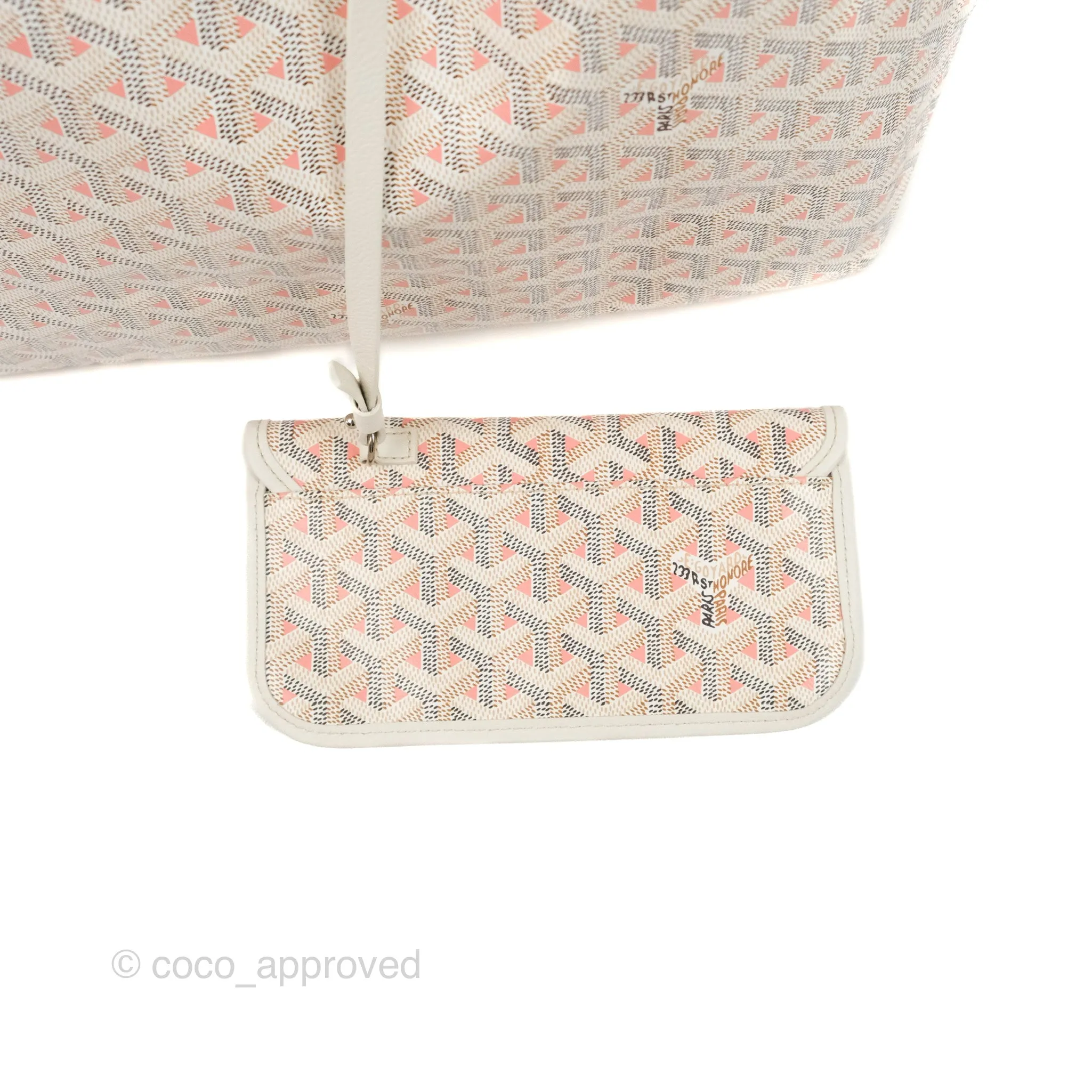 Goyard St Louis Claire Voie Black Ivory White PM