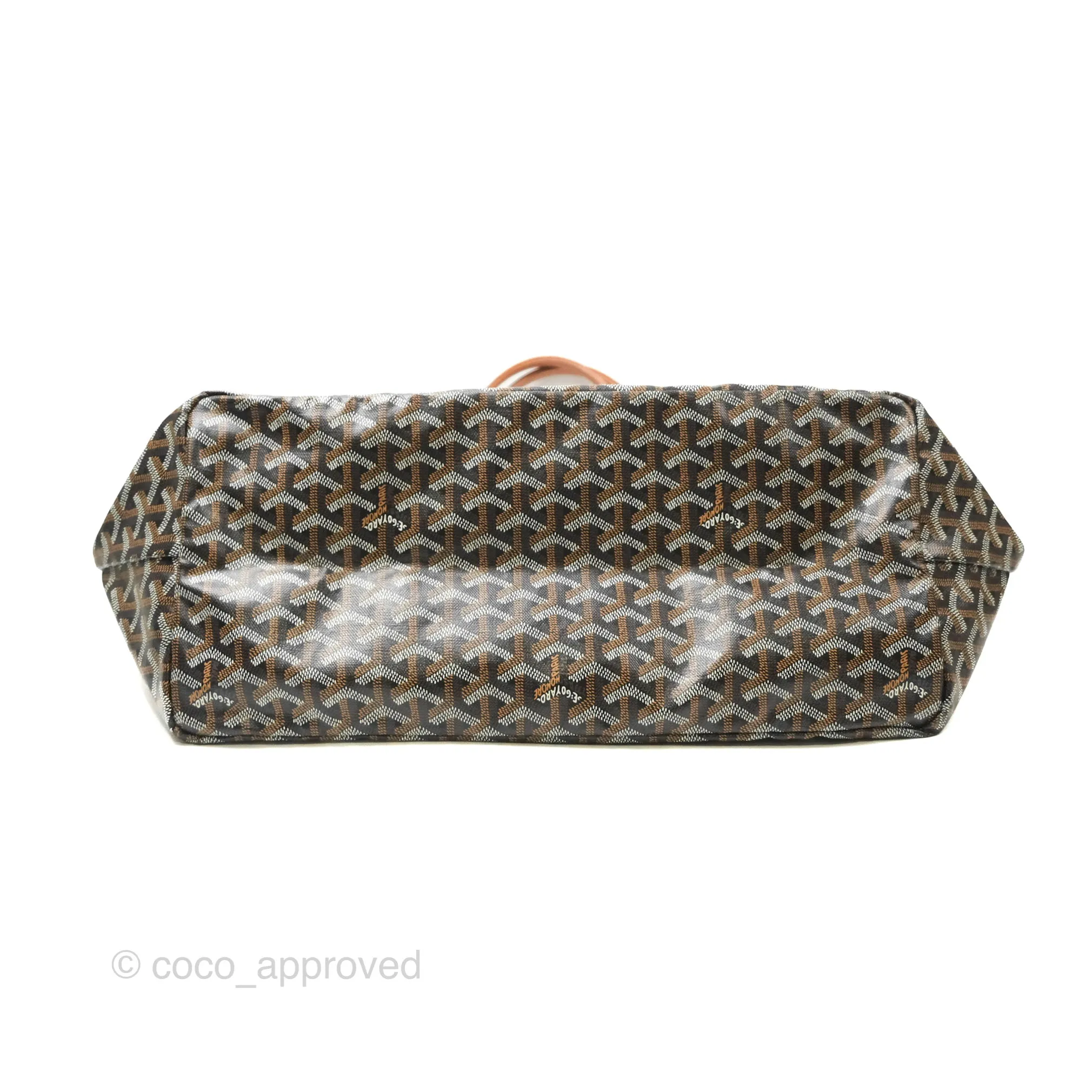 Goyard St. Louis GM Black/Tan Goyardine Canvas