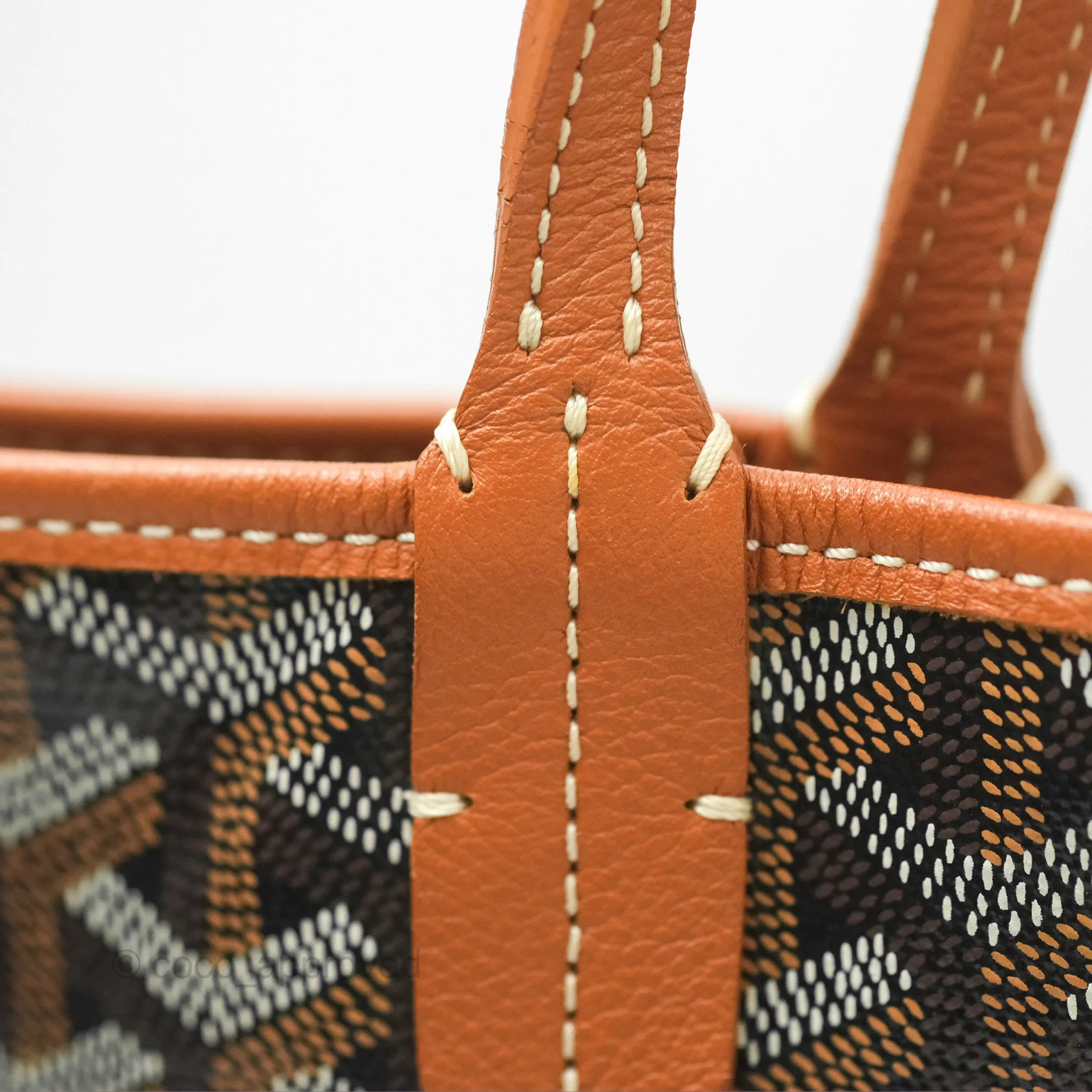 Goyard St. Louis GM Black/Tan Goyardine Canvas