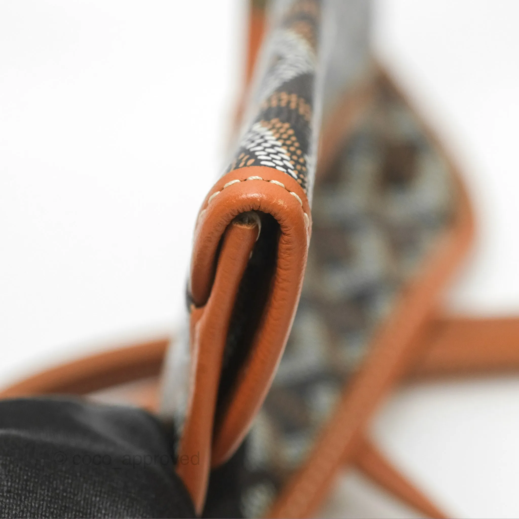 Goyard St. Louis GM Black/Tan Goyardine Canvas