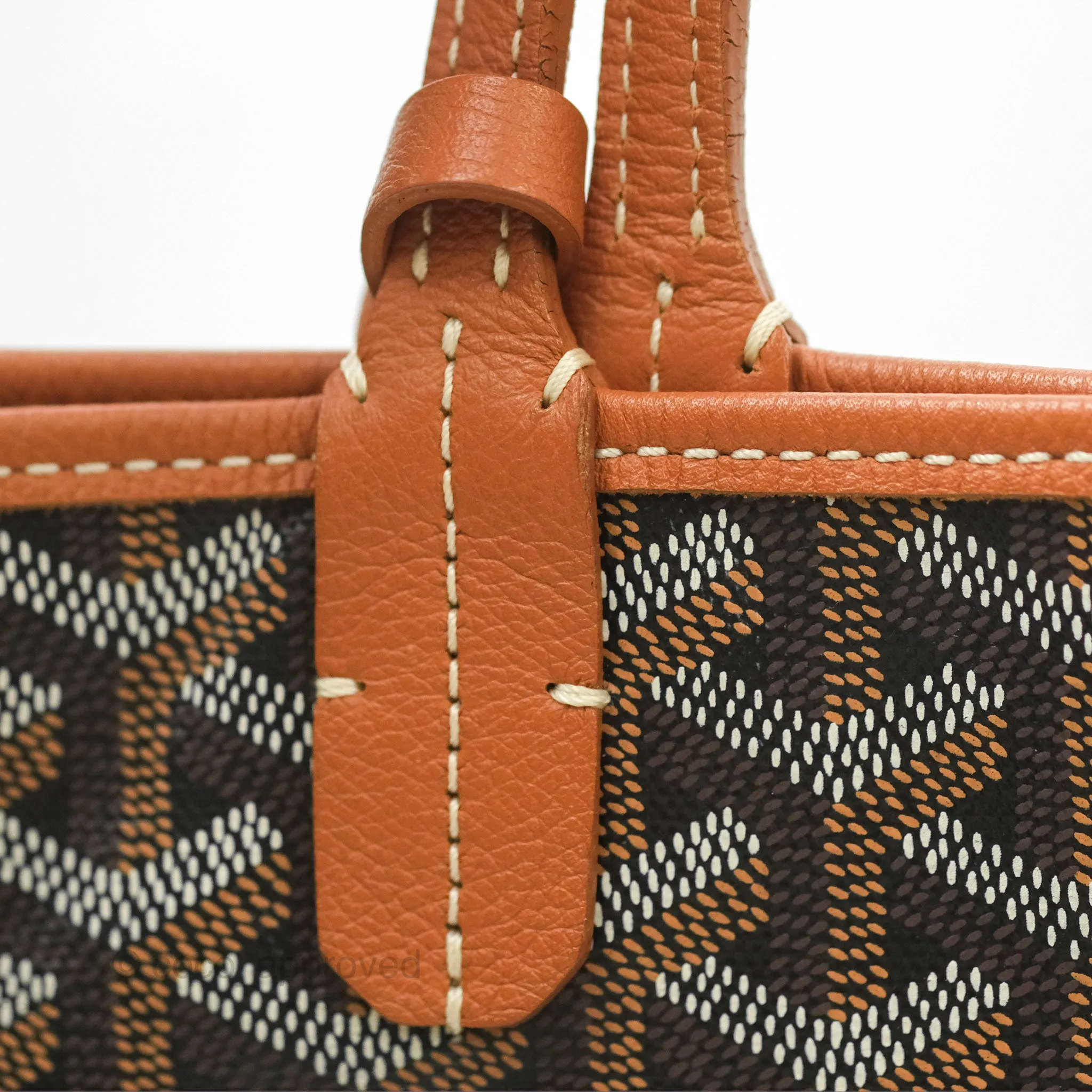 Goyard St. Louis GM Black/Tan Goyardine Canvas