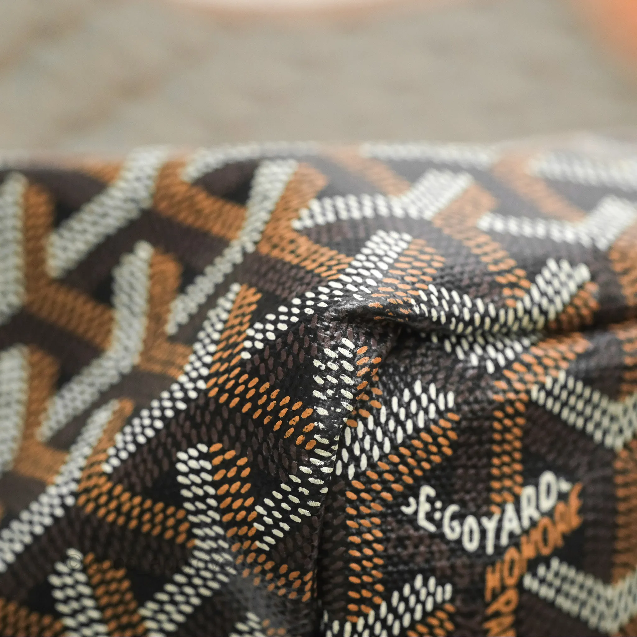 Goyard St. Louis GM Black/Tan Goyardine Canvas
