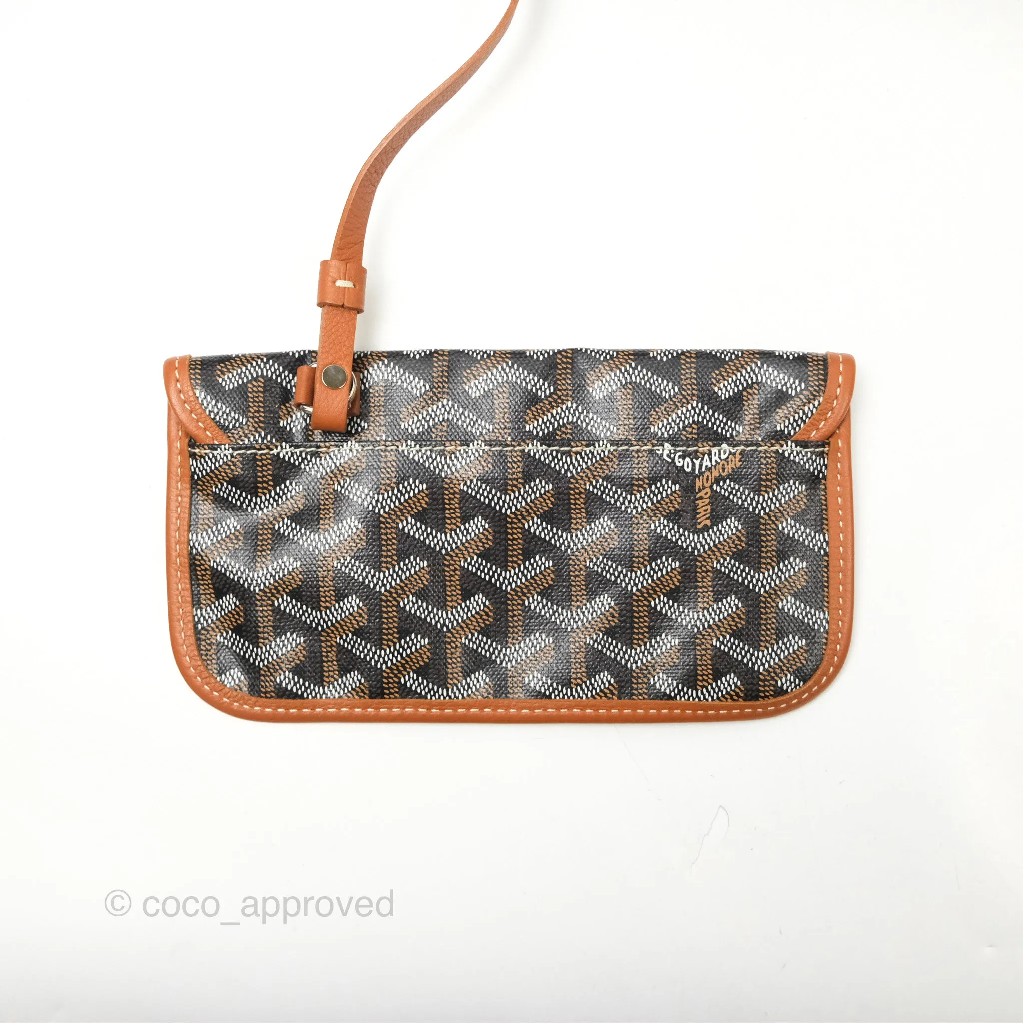 Goyard St. Louis GM Black/Tan Goyardine Canvas