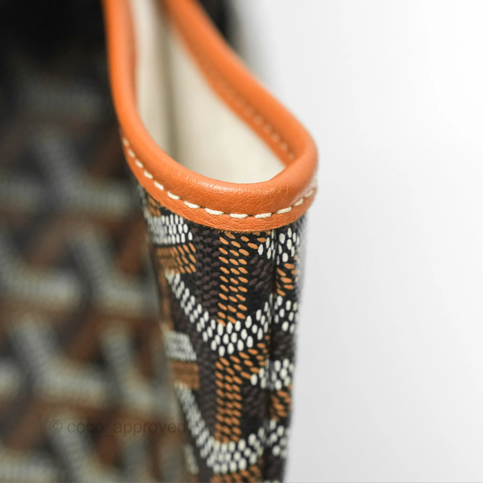 Goyard St. Louis GM Black/Tan Goyardine Canvas