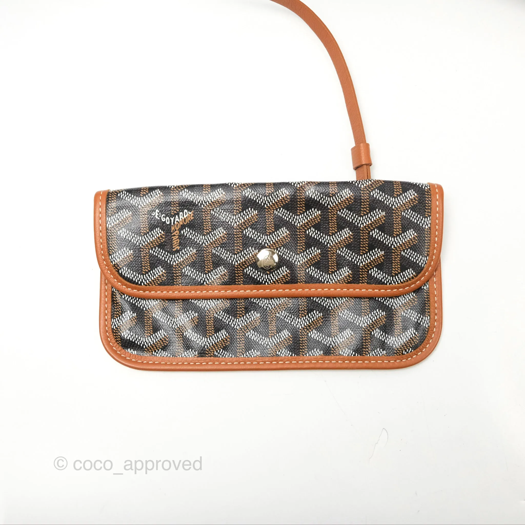 Goyard St. Louis GM Black/Tan Goyardine Canvas