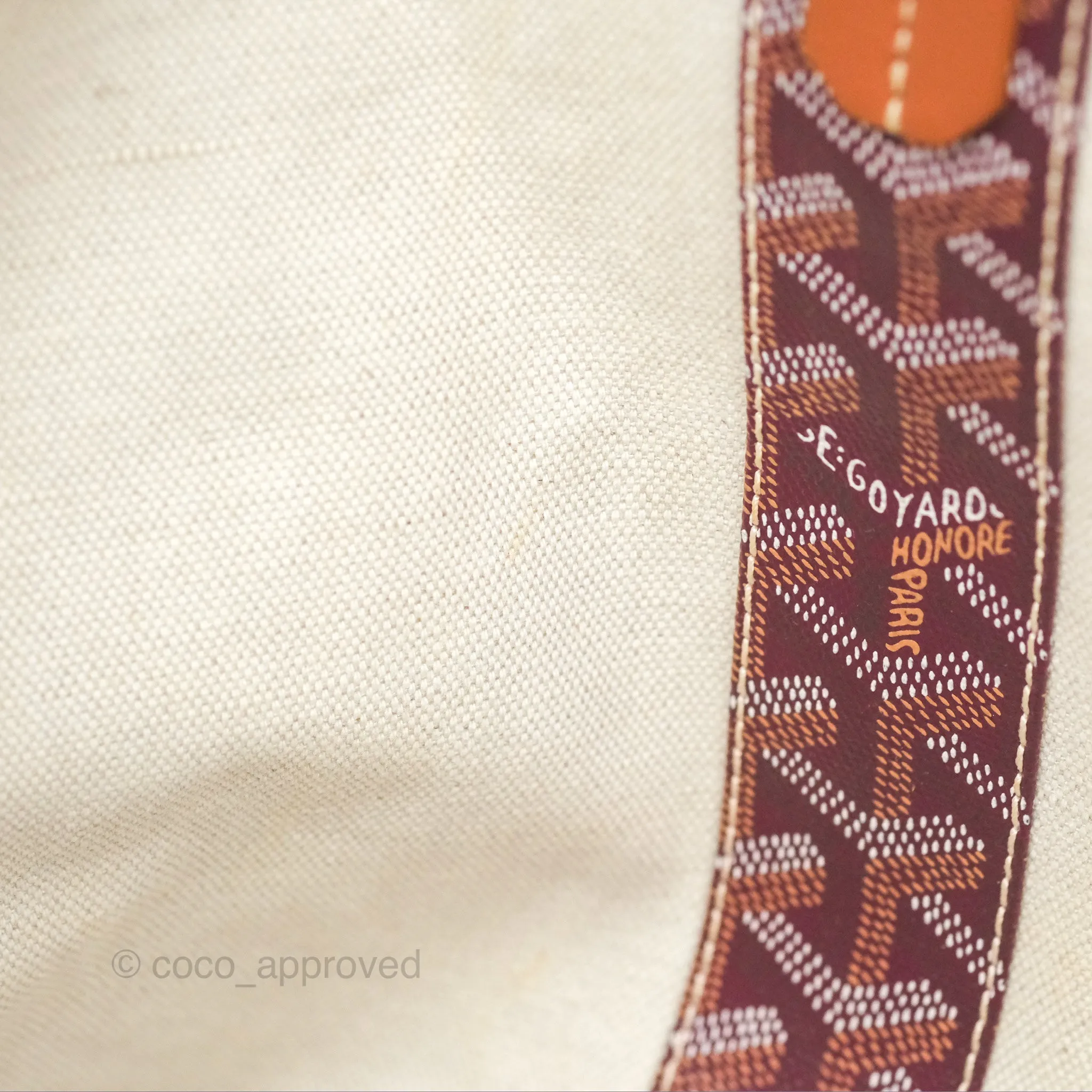 Goyard St Louis Pertuis Tote PM Burgundy